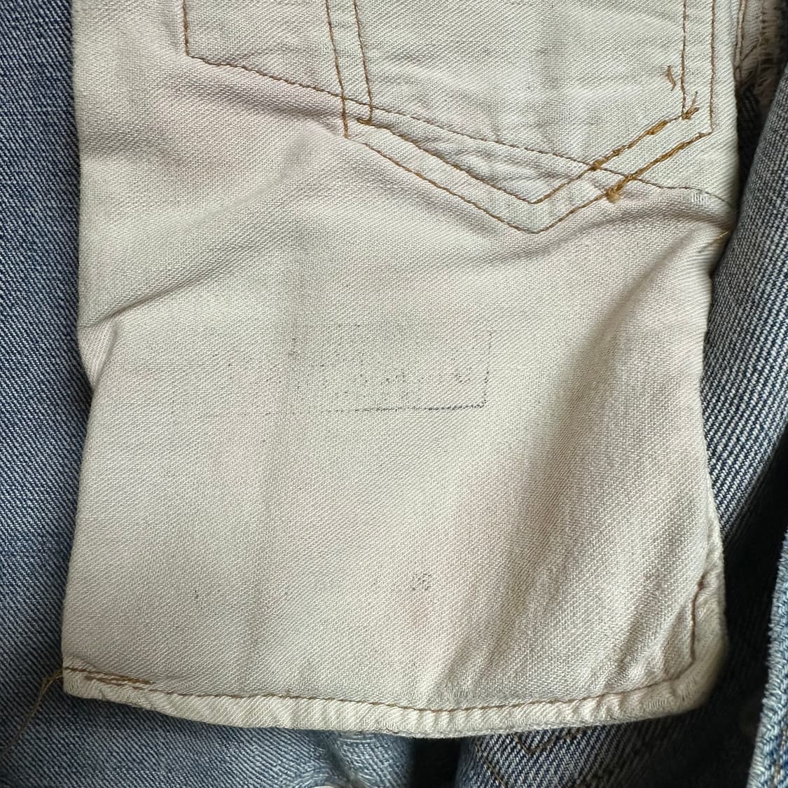 70s 66전기 빈티지 리바이스 501 셀비지 청바지 상품이미지10