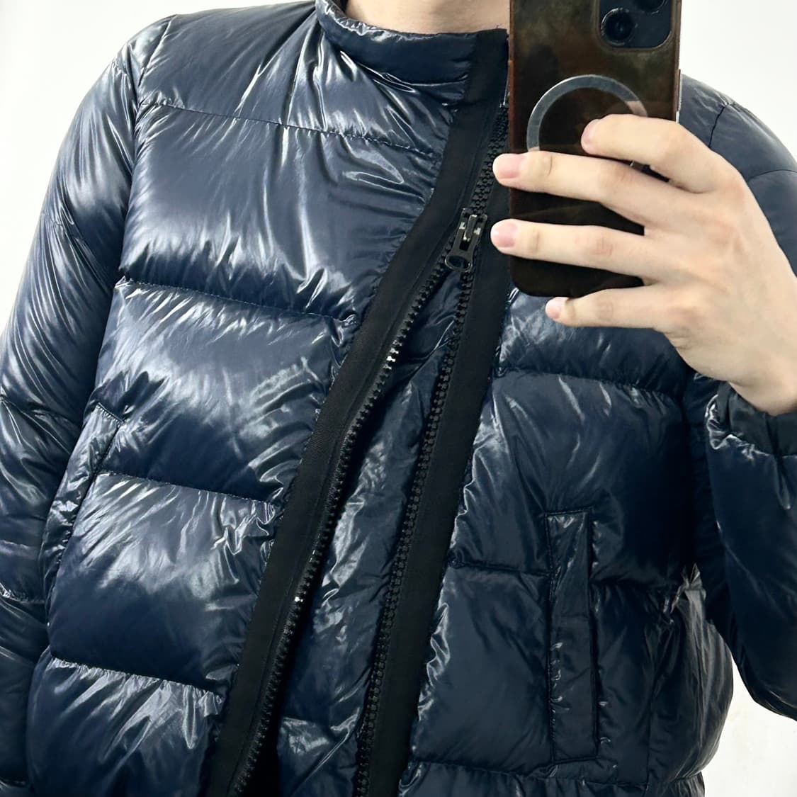 사카이 구스다운 사선 패딩 상품이미지4