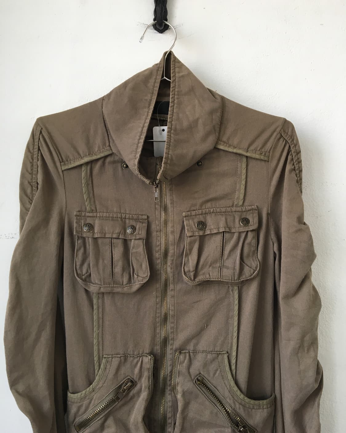 Shirring multi pocket point high neck ja 상품이미지5