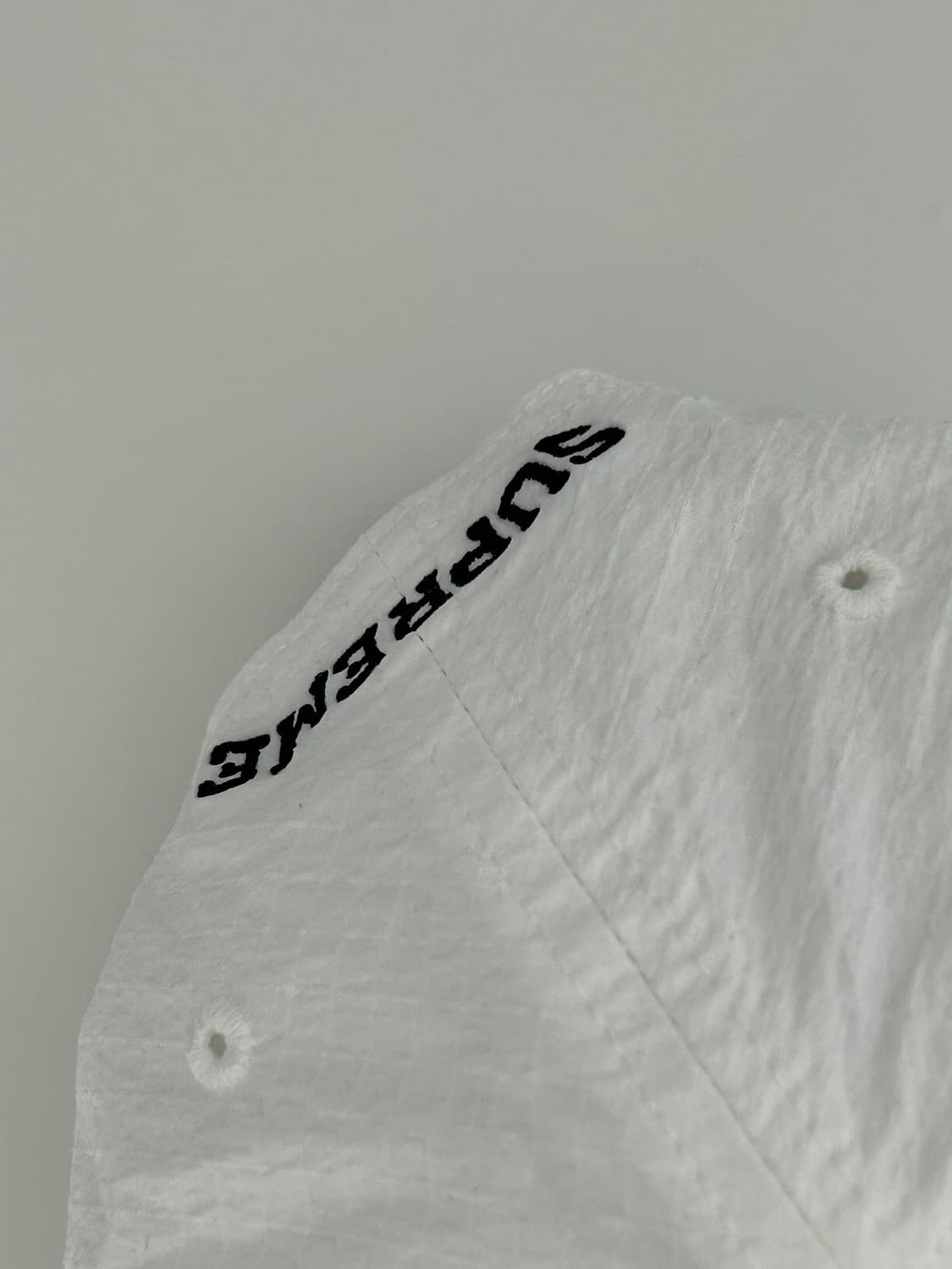 슈프림 코듀라 립스탑 S 로고 6-패널 화이트 - 23SS 모자 캠프캡 상품이미지2