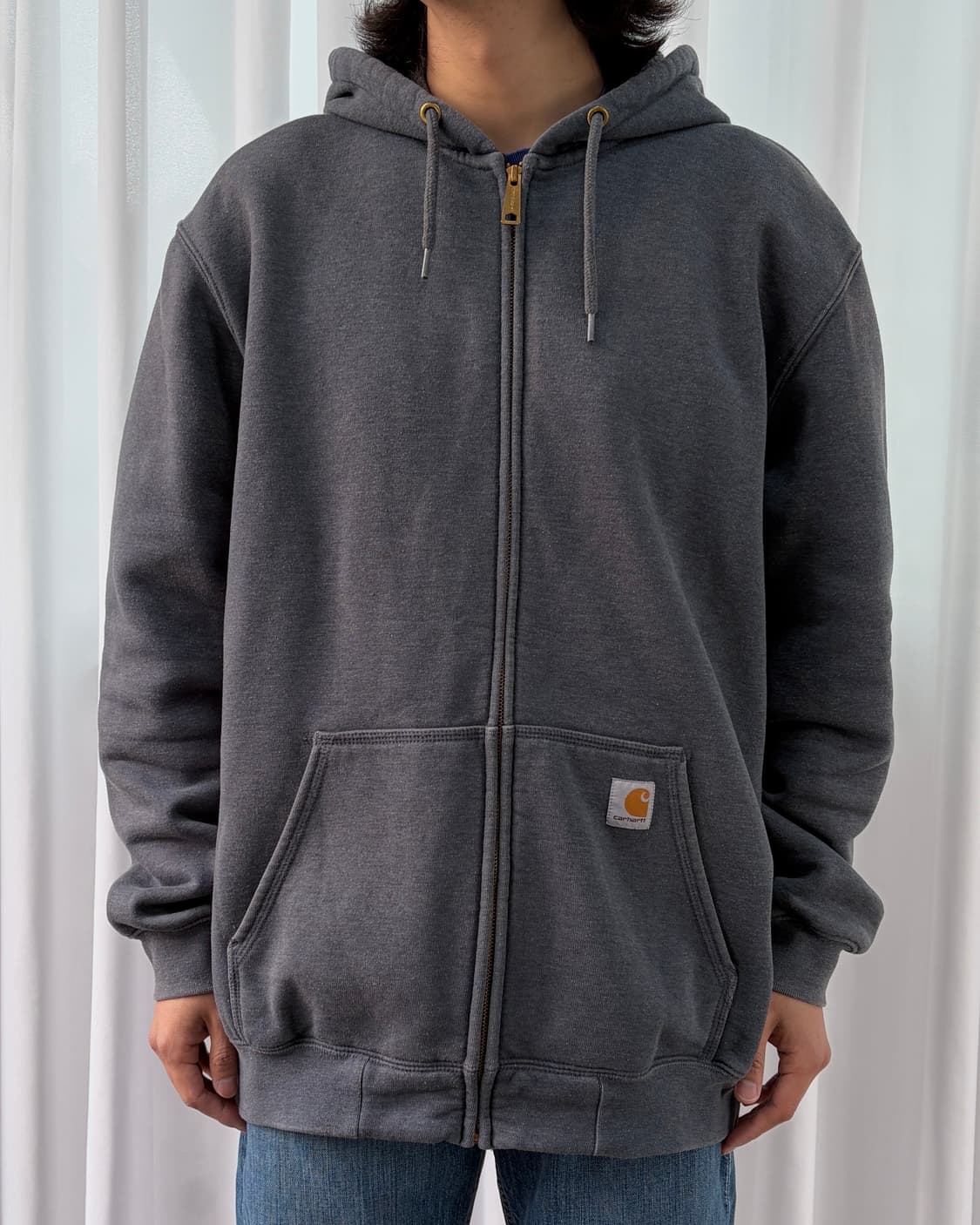 [XL]칼하트 미드웨이트 풀오버 차콜 후드집업 상품이미지1