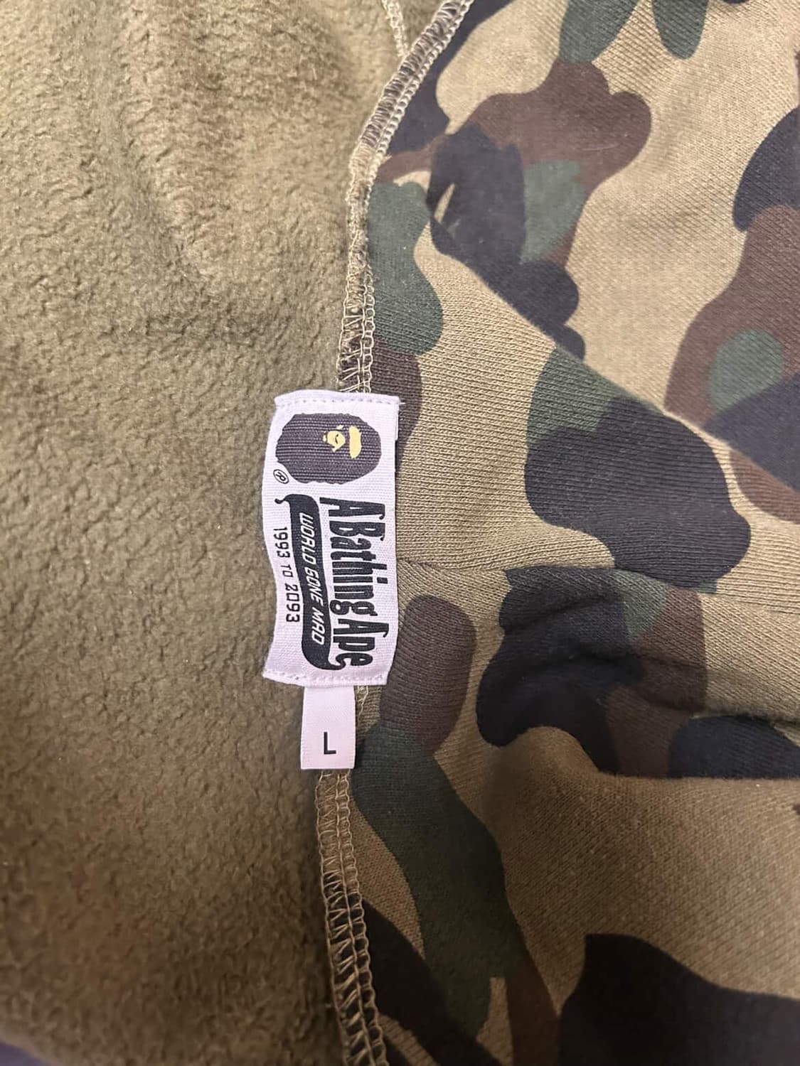 베이프 카모 후드집업 상품이미지4