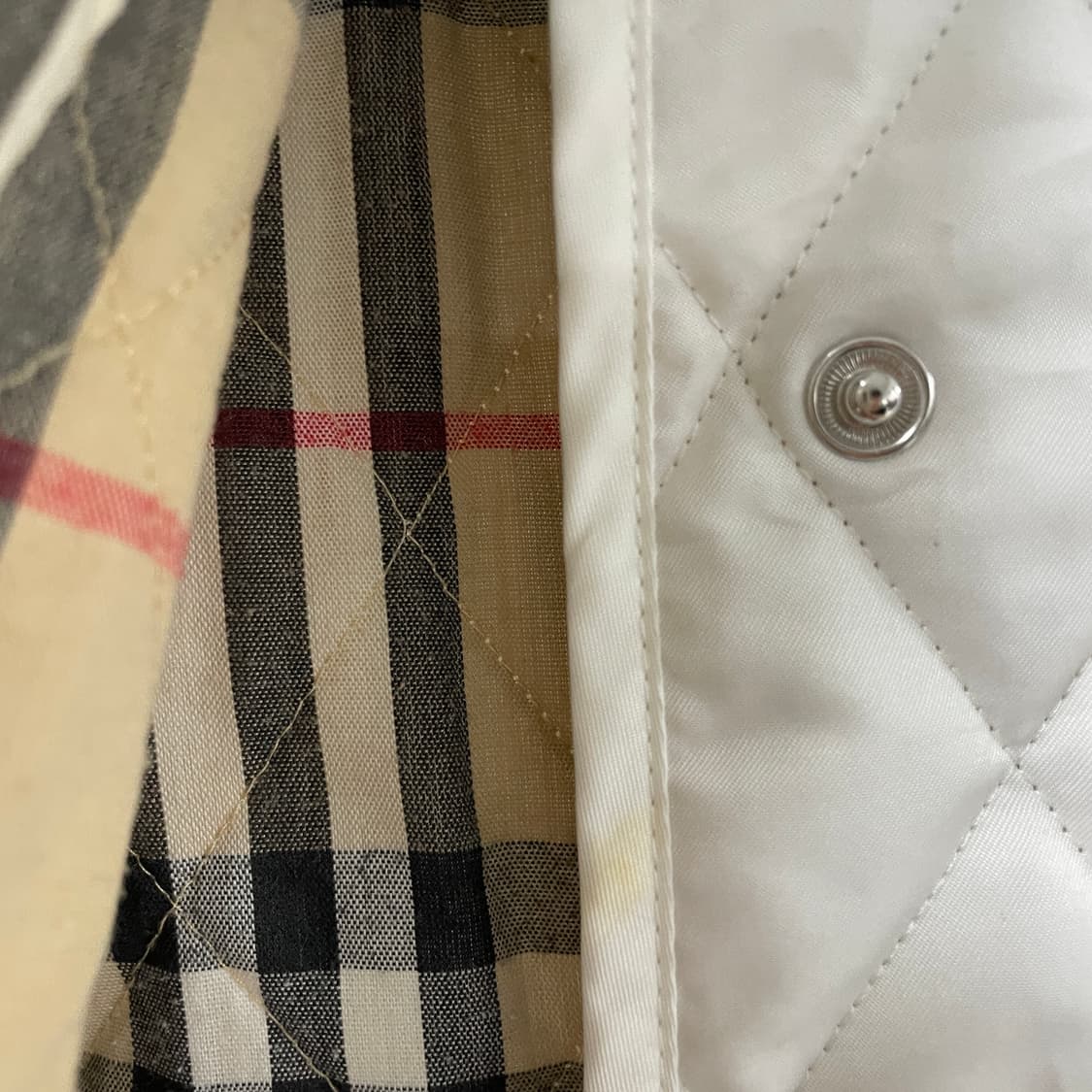 버버리 퀄팅 자켓 아이보리 S(W)  상품이미지7