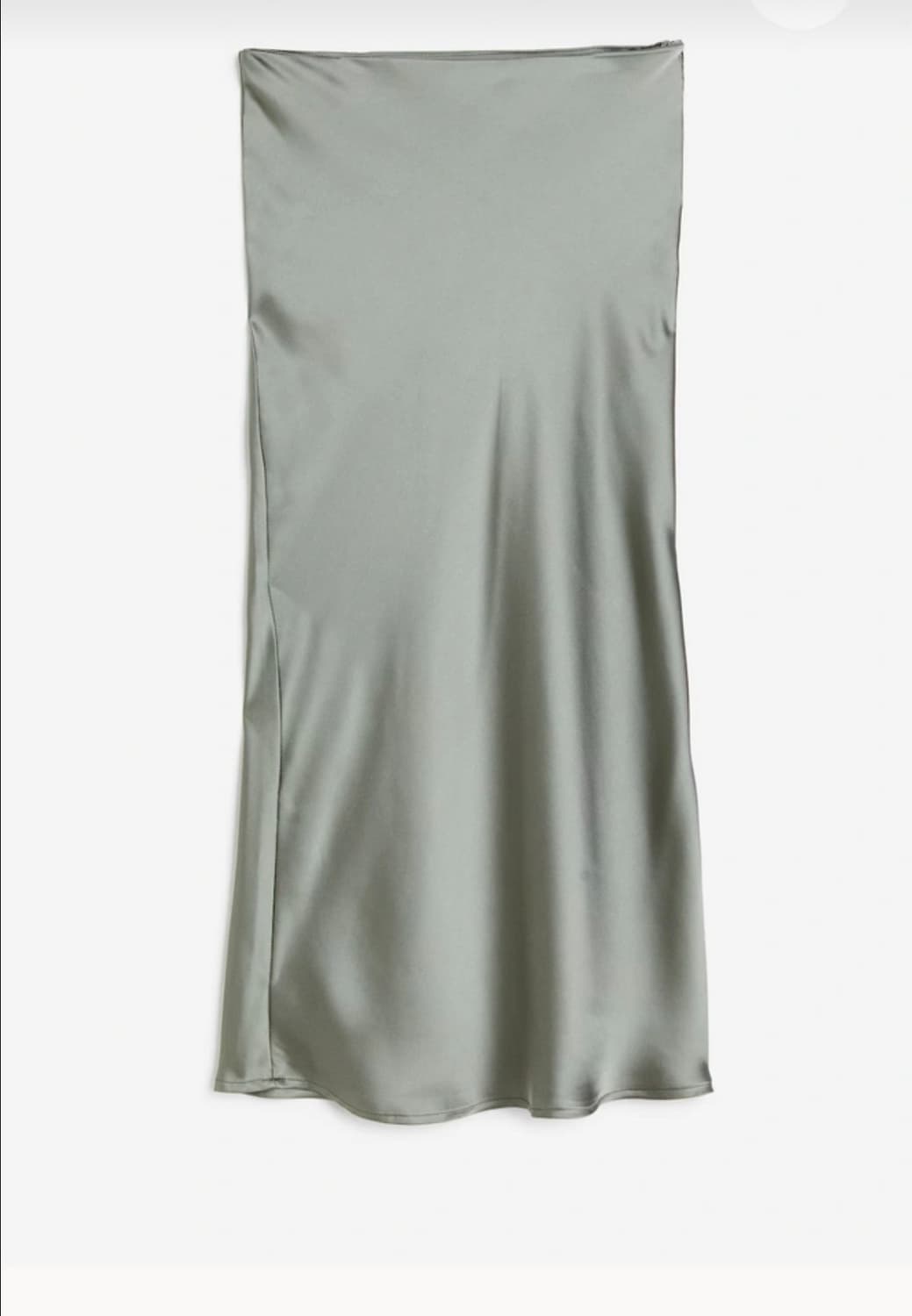 H&m satinskirt light khaki green us4size 상품이미지1