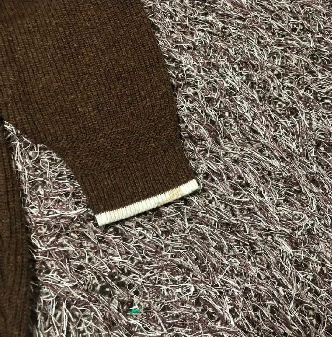 남성 빈티지 일본 니트 갈색  상품이미지3