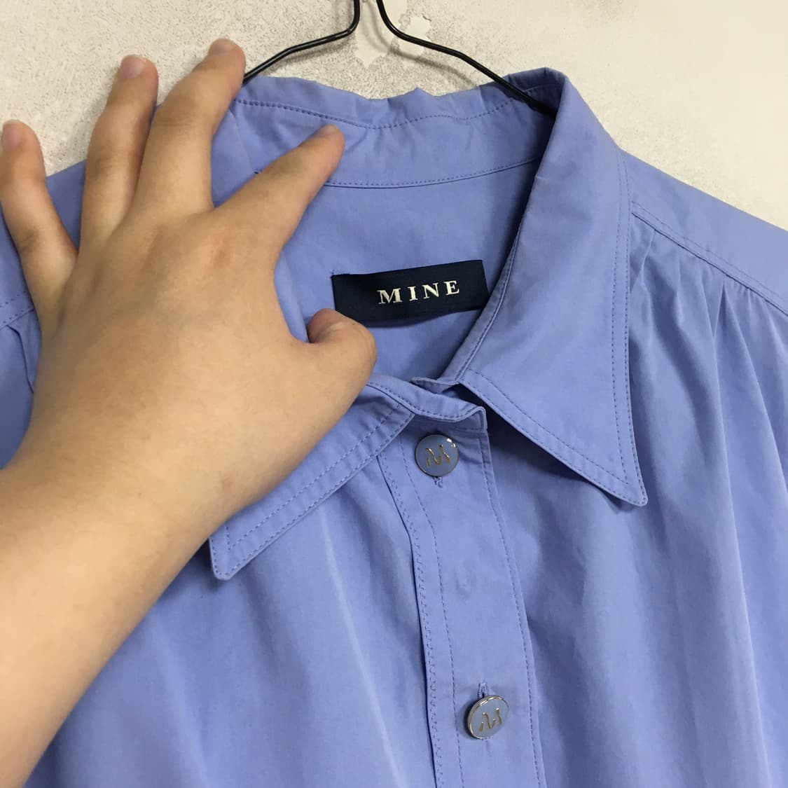 23 MINE 마인 벌룬 핀턱 셔츠 55 상품이미지4