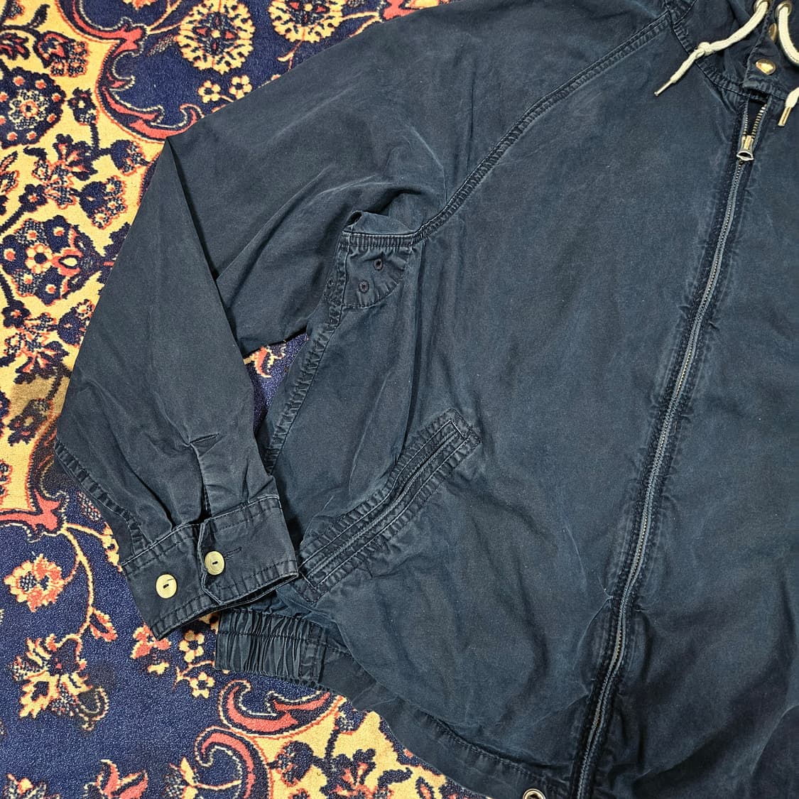 폴로랄프로렌 썬페이드 워시드 코튼 후드 집업 자켓 L  상품이미지5