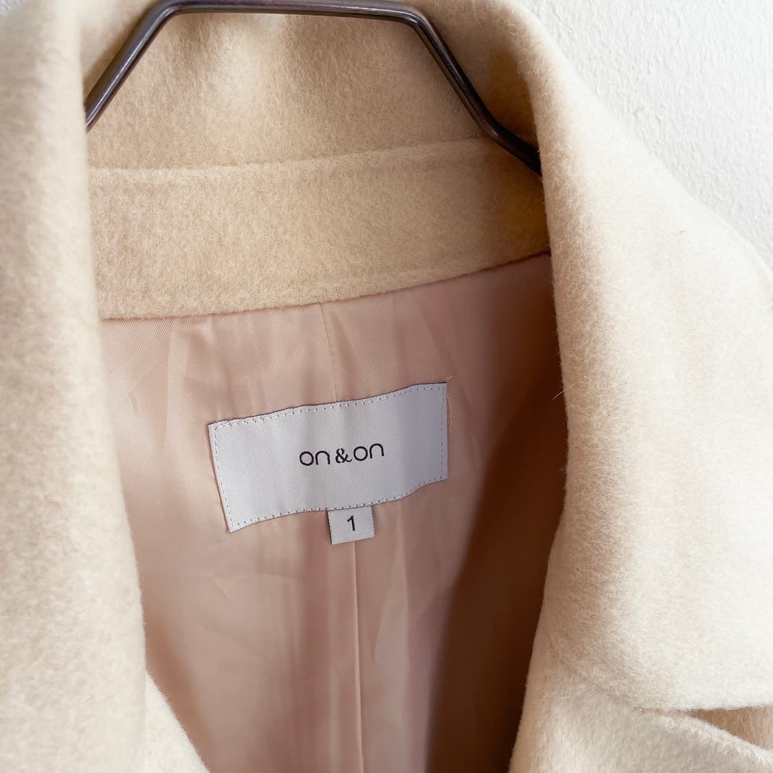 온앤온 루즈핏 벨티드 양모 코트 상품이미지4