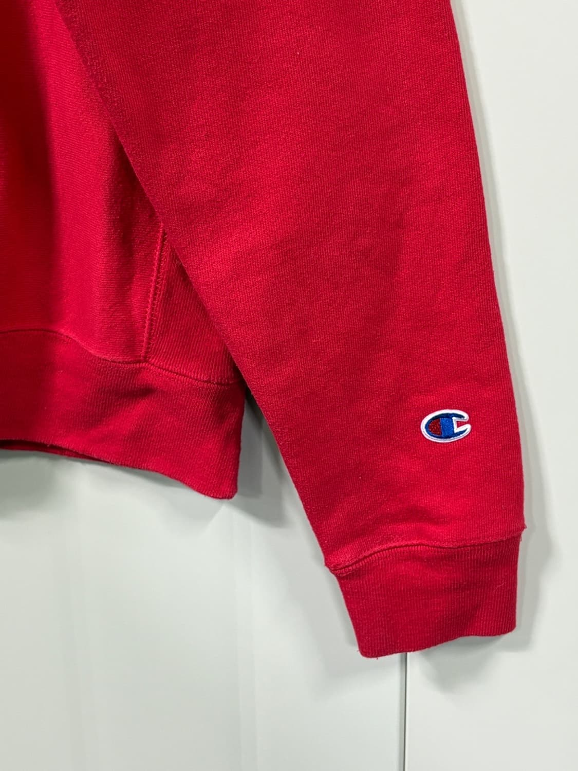 챔피온 빈티지 리버스위브 레드 스웻셔츠 상품이미지3