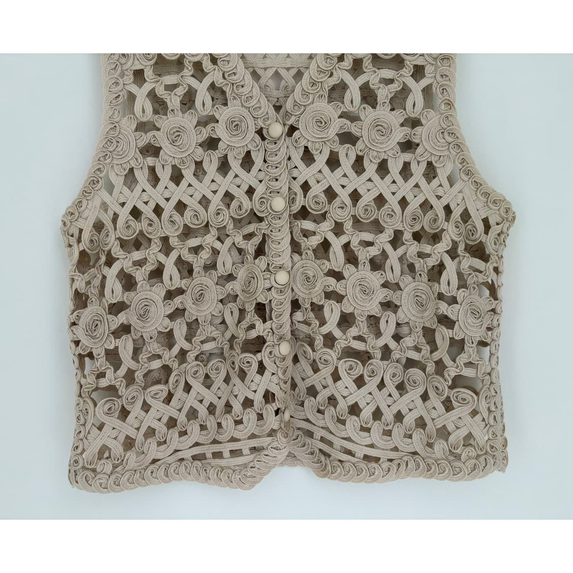 crochet button vest 상품이미지2