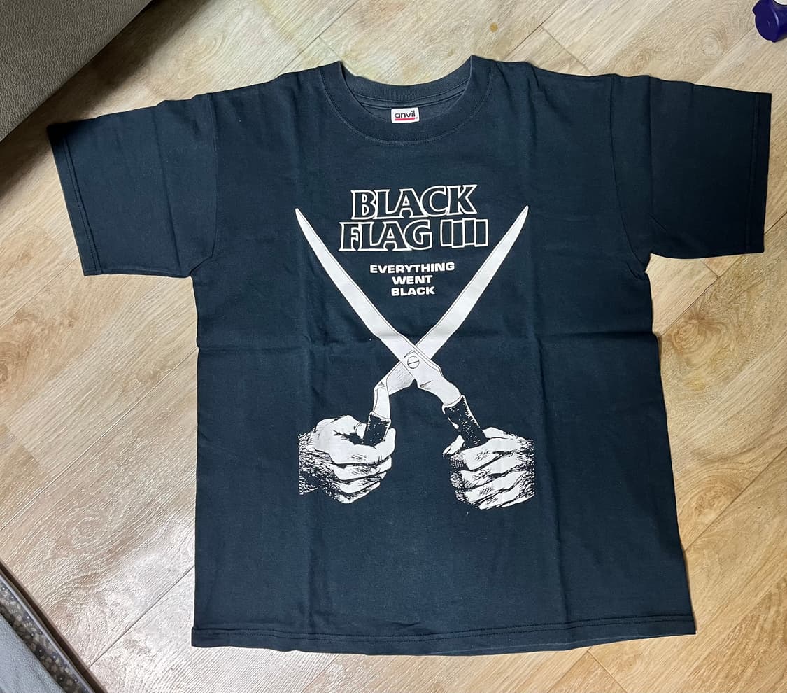 (스타크 착용) 빈티지 블랙플래그 black flag 티셔츠 판매합니다 상품이미지3