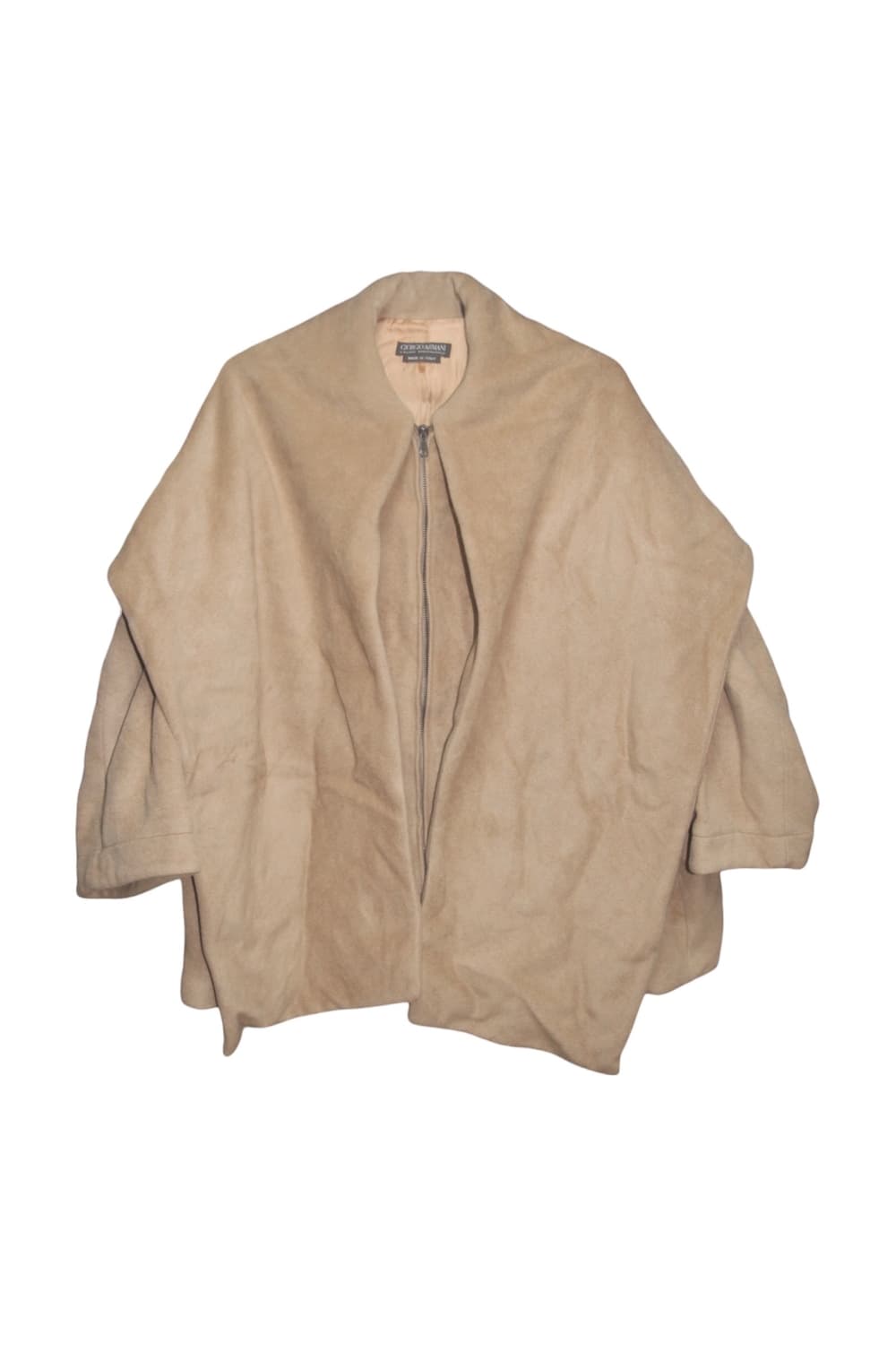 90s 조리지오 아르마니 카멜 헤어 케이프 자켓 상품이미지1