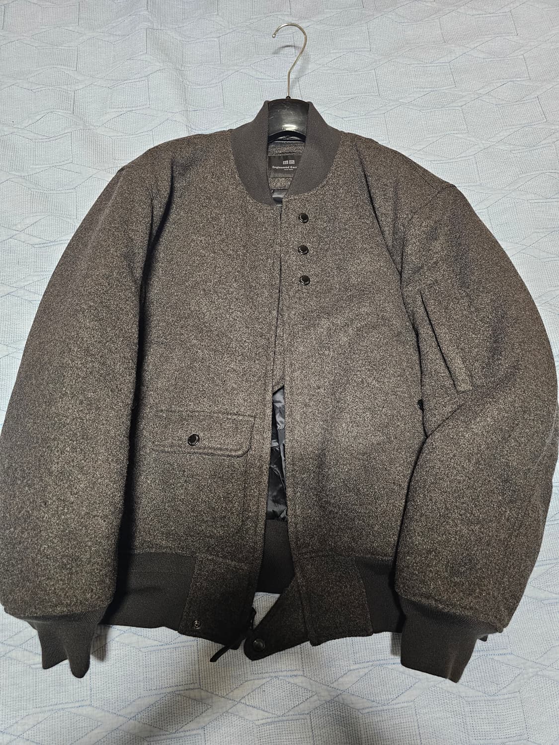 유니클로 x Engineered Garments 퍼프테크 블루종 L 상품이미지1