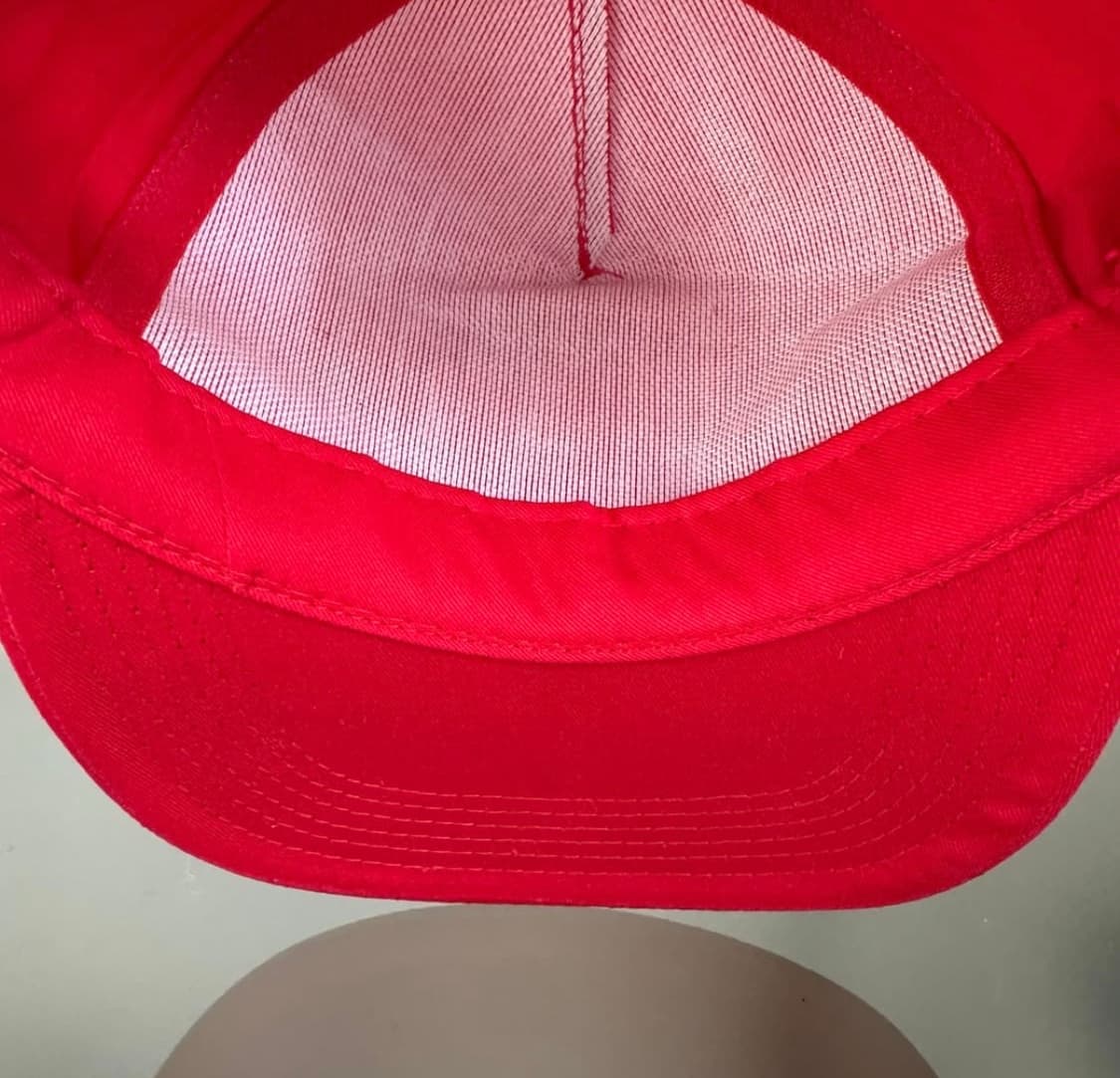 USA A&B TRUCKING INC 레드 빈티지 트러커캡 상품이미지4