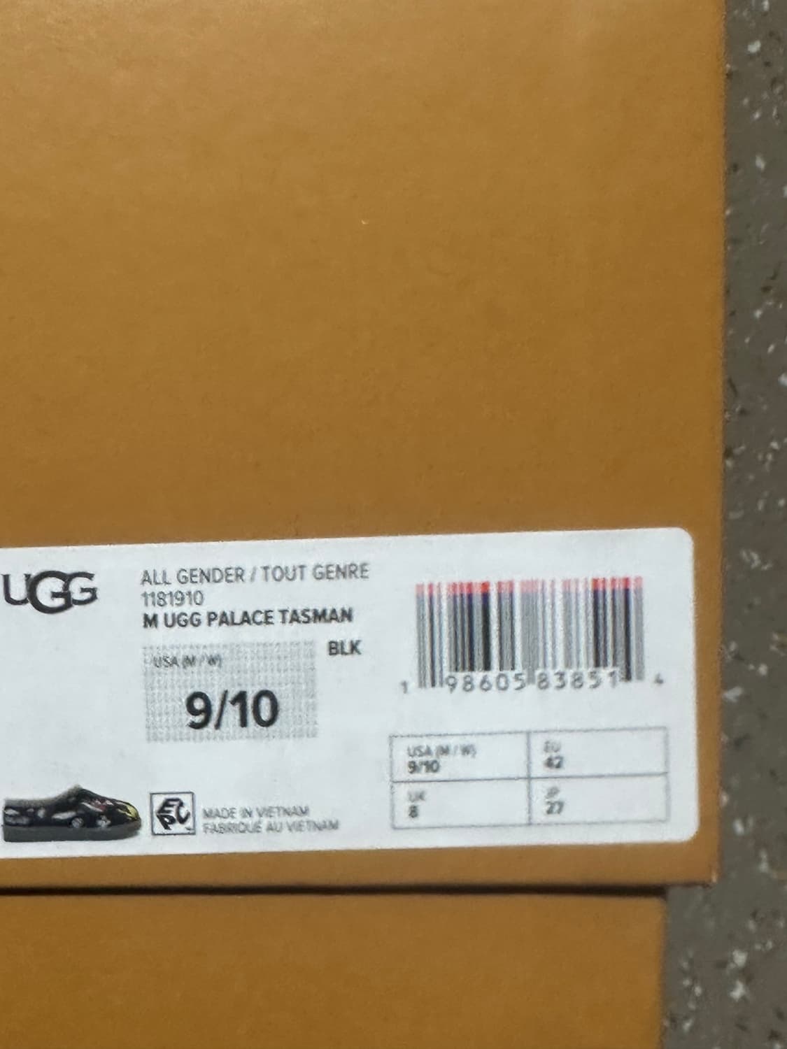 us9) 어그x팔라스x루니툰 타스만 블랙 상품이미지2