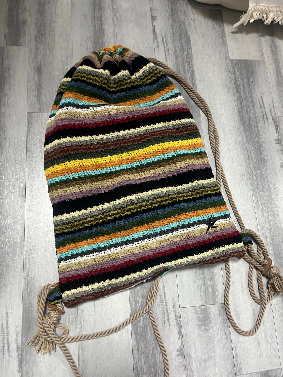 더콜디스트먼트 니트 짐쌕 가방 상품이미지1