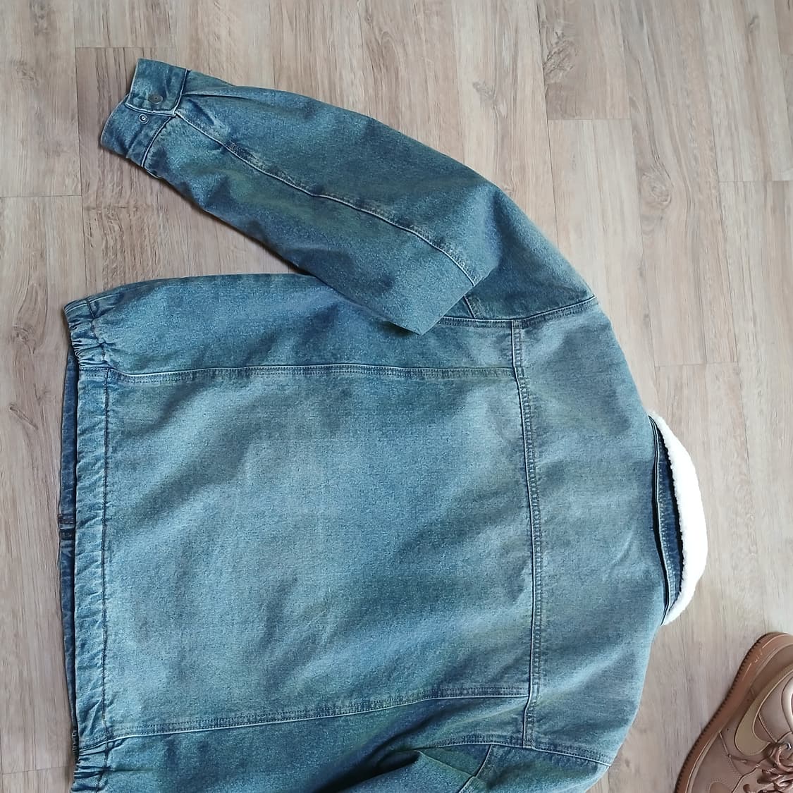 올어바웃뉴 쉐르파 탈부착 누빔 청자켓 패딩 데님 상품이미지6