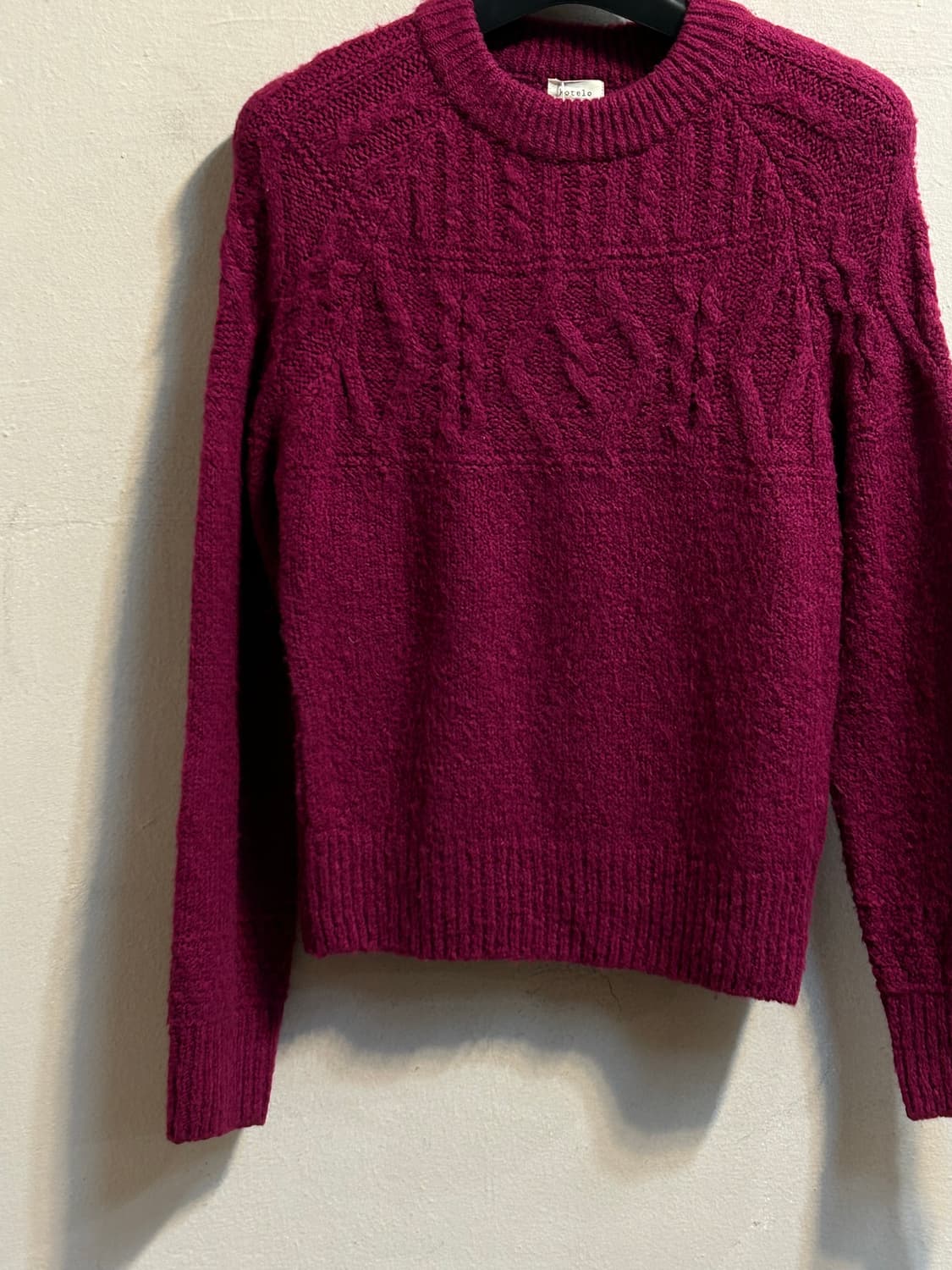 코텔로 케이블 울 블렌딩 니트 풀오버 상품이미지3