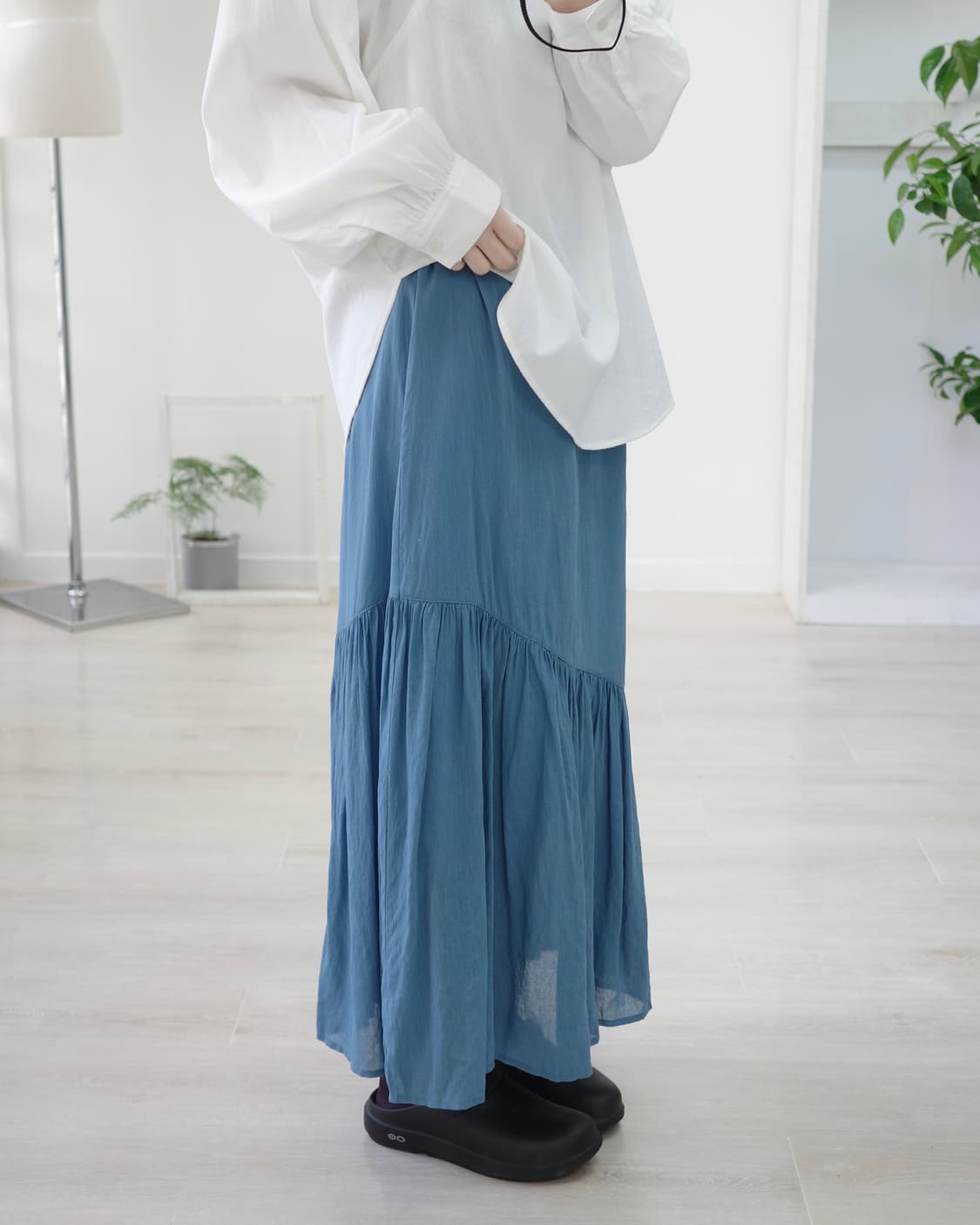 Blue flare skirt 상품이미지4