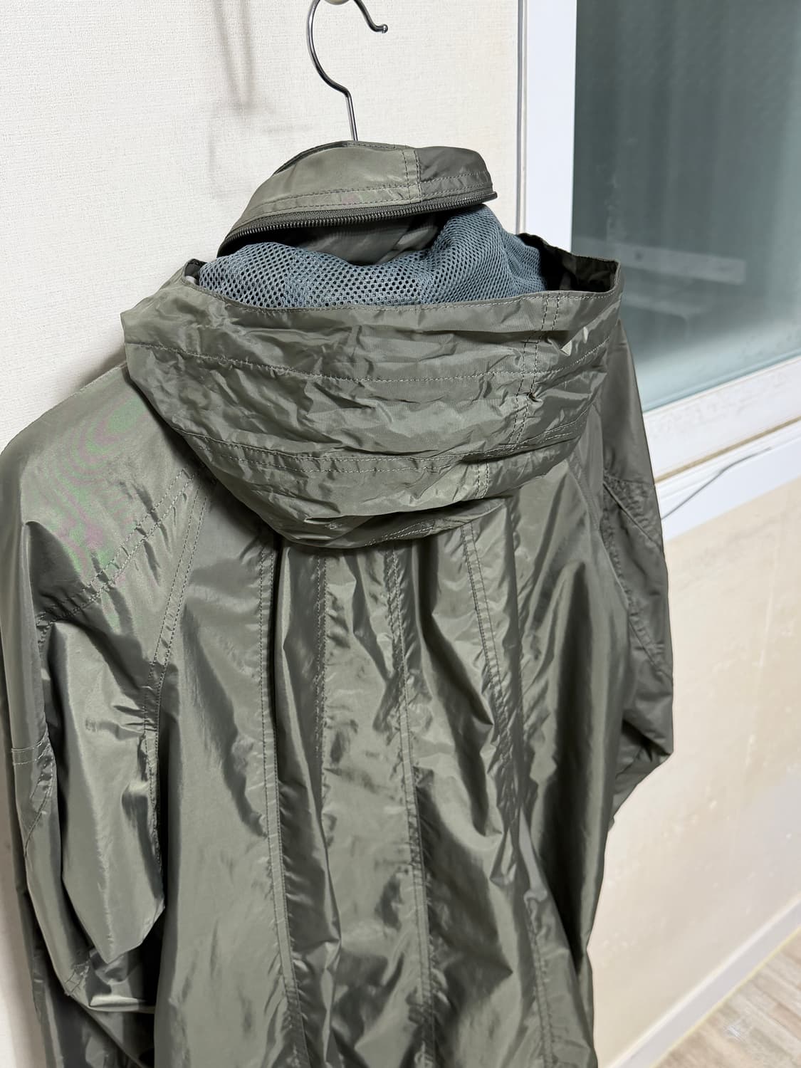 [M-L] 이세이미야케 페테 나일론 파라수트 롱 코트 상품이미지5