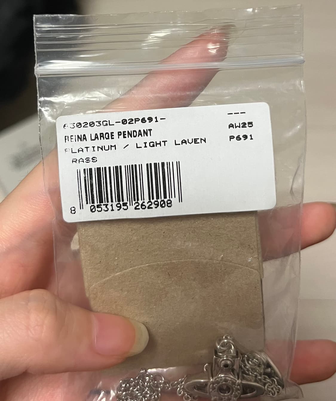 희귀) 정품 비비안웨스트우드 라지 orb 레이나 목걸이 상품이미지5