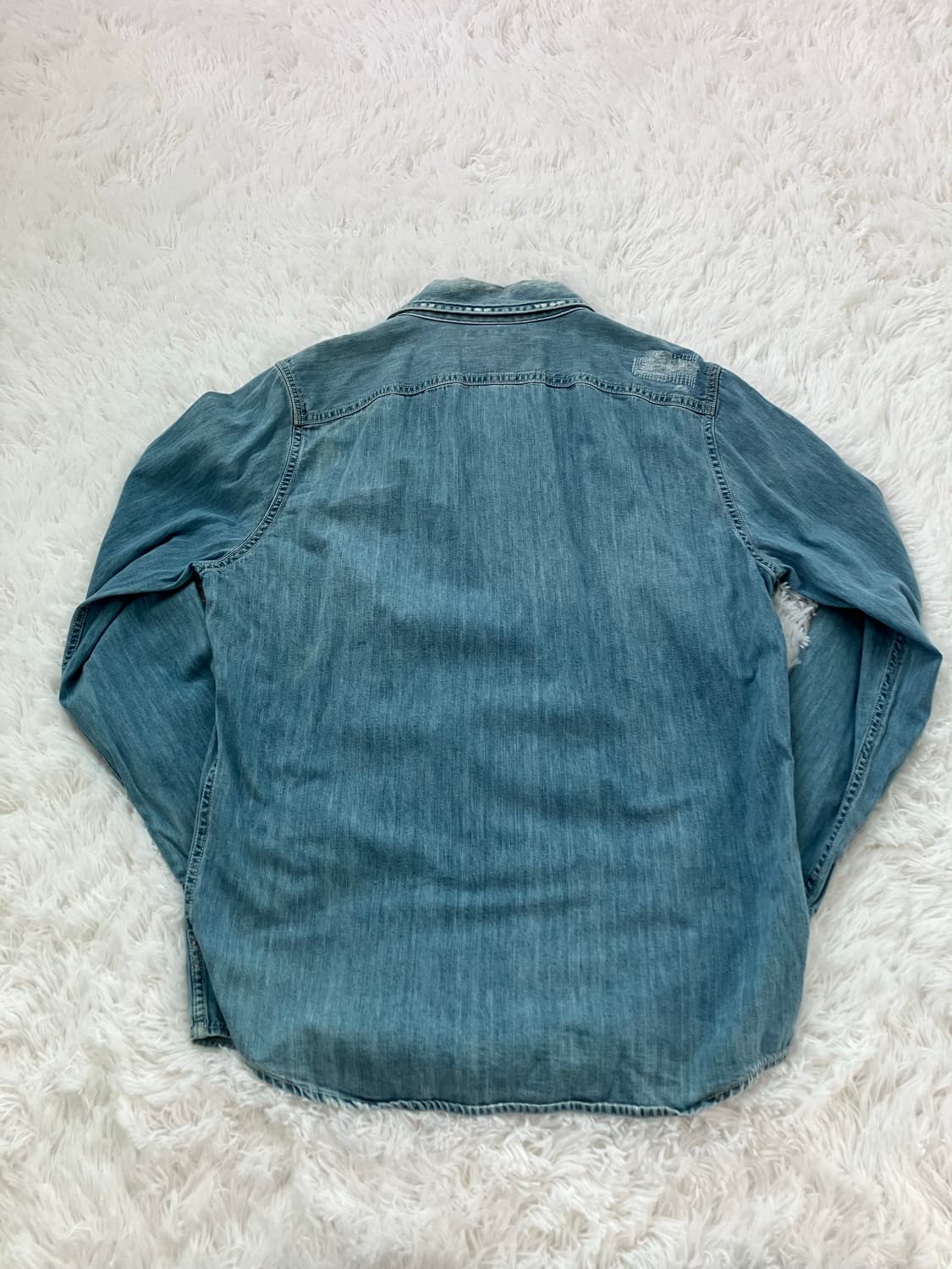 빈티지 아베 크롬비 데님 셔츠 y2k 스트릿 갸루 펑키 일본빈티지587  상품이미지2