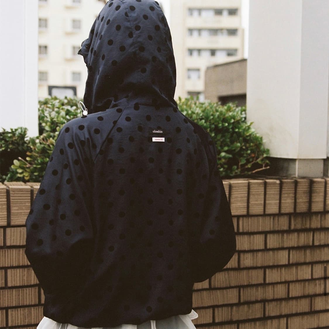 오헤시오 dot frill hooded windbreaker jumper 상품이미지3