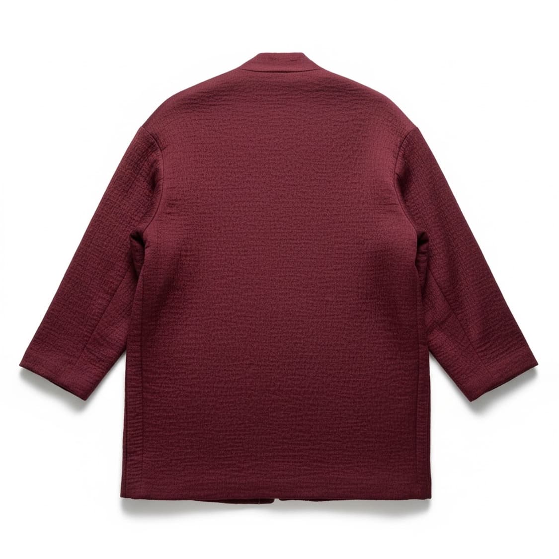 이로 버건디 모직 하프 코트 상품이미지2