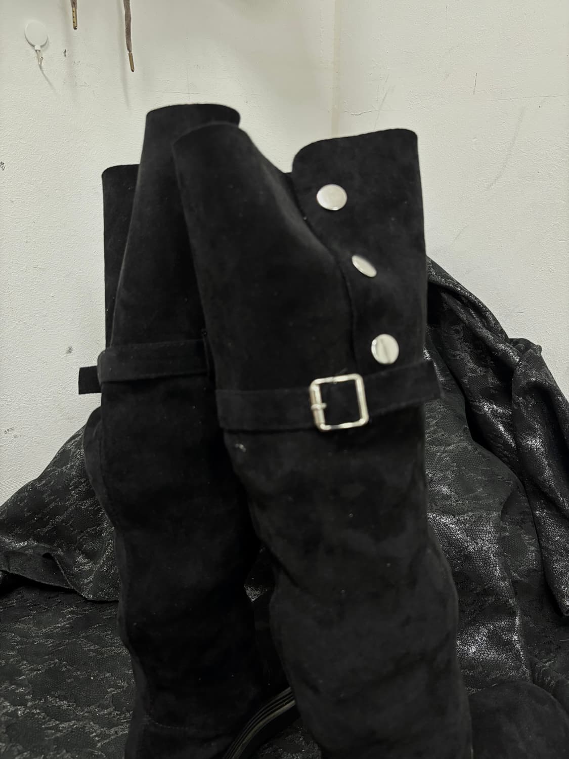 “Vintage”00’s Rare Design Round Long Boo 상품이미지10