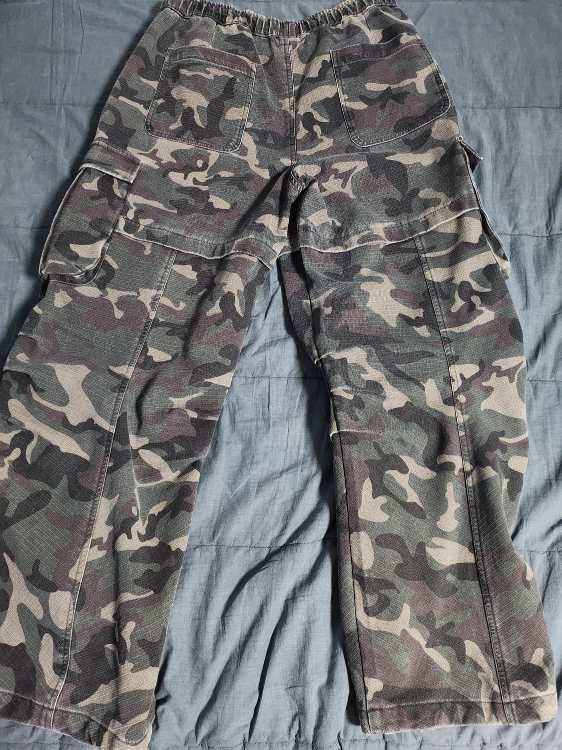 브라운 브레스 카고 카모 바지 사이즈 L 상품이미지3