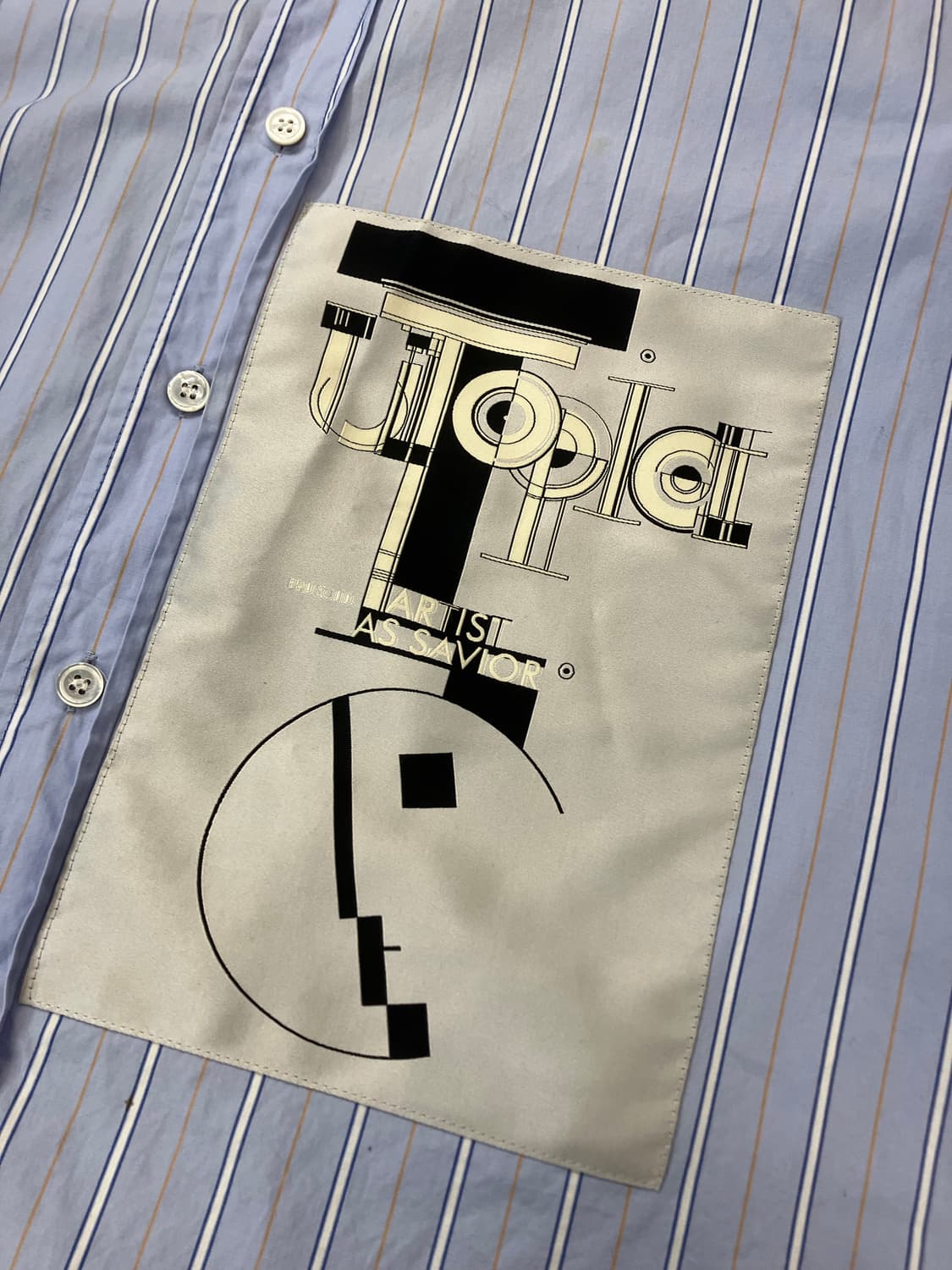 솔리드옴므 스트라이프 셔츠 블루 105 #csz2279 상품이미지4