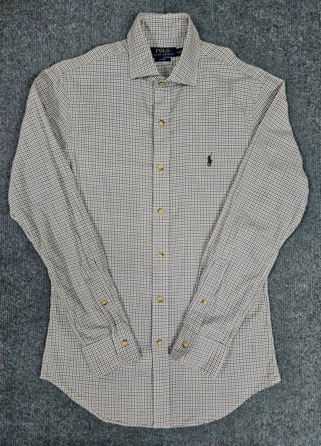 폴로 랄프로렌 슬림핏 체크 셔츠(급처) 상품이미지1