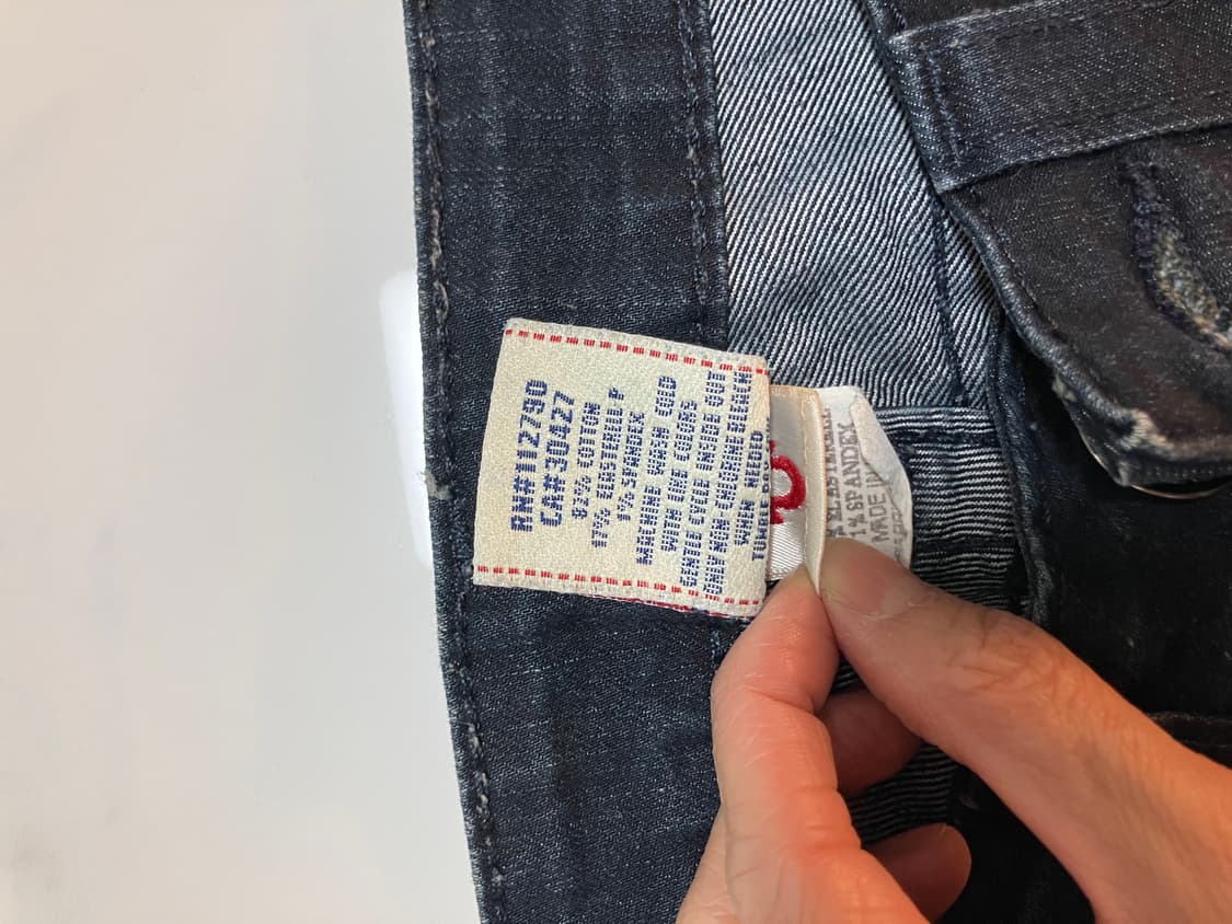 트루릴리젼 Holly 홀리 스키니 크롭 앵클진 인디고,다크워시 청바지 상품이미지10