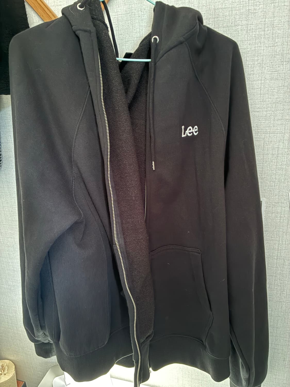 Lee 스몰 트위치 로고에어로웜 루즈핏 후드집업 xl 상품이미지1