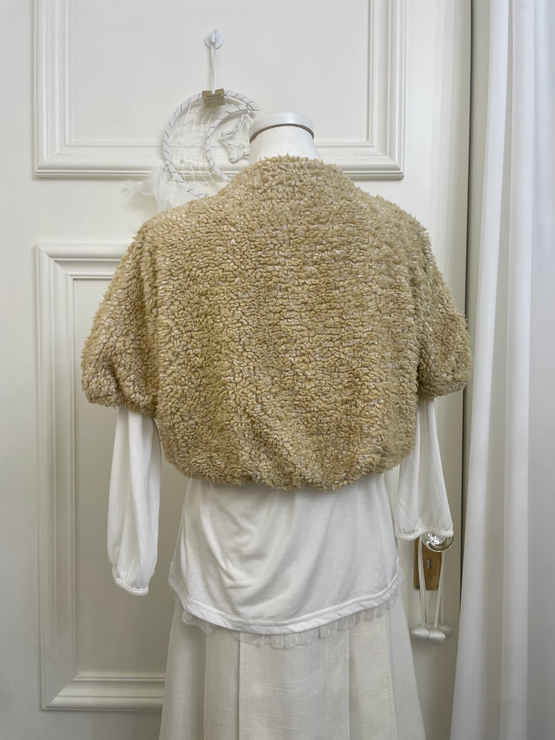 white lace bow point fairy top(size-L) 상품이미지10