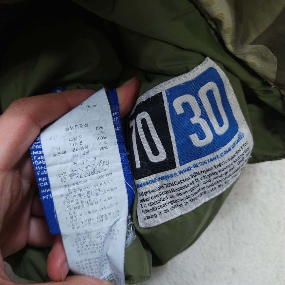 펜필드 카모 덕다운 베스트 상품이미지5