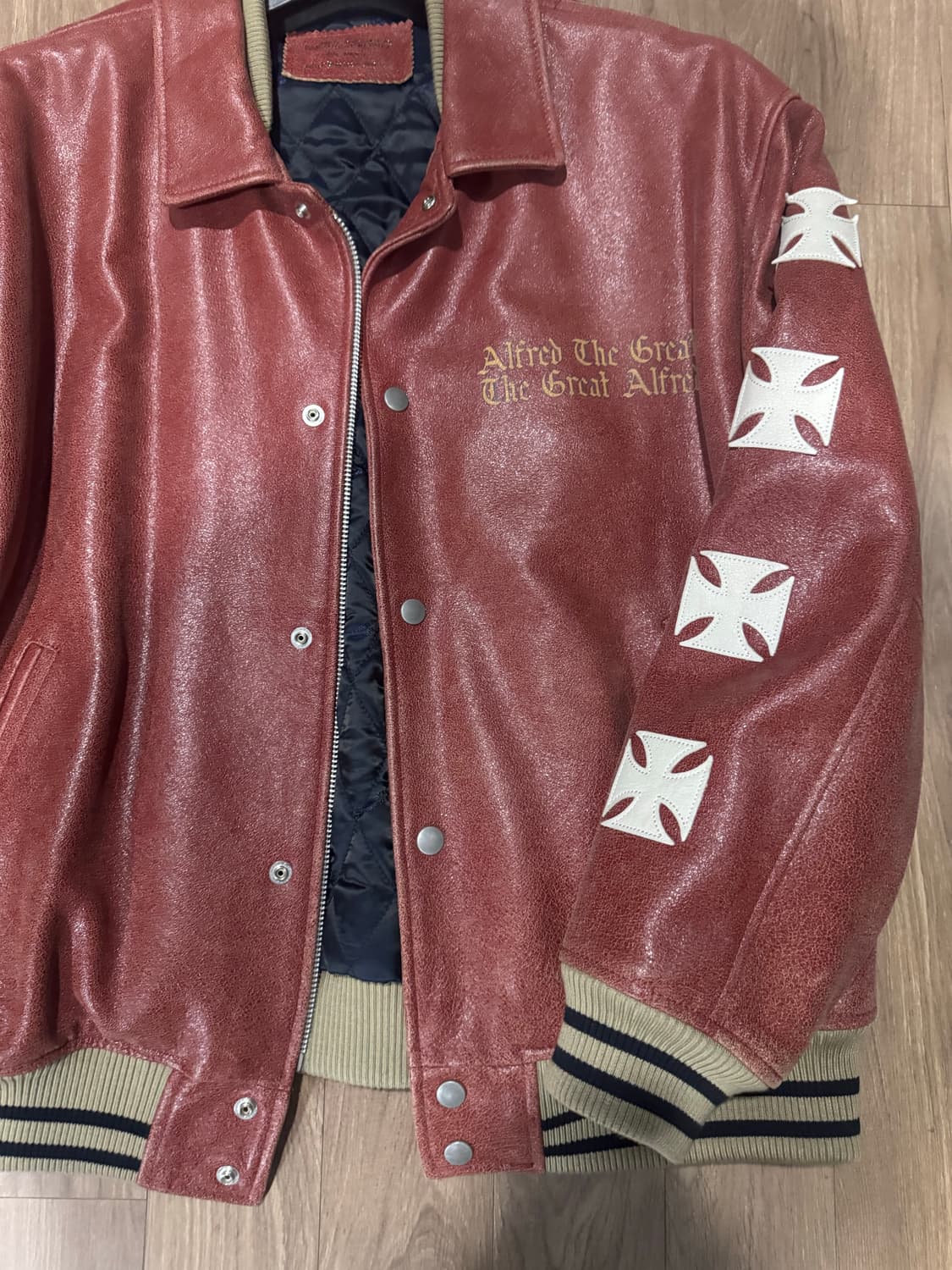 헤리티지플로스 알프레드 레더 스타디움 레드 M 상품이미지2