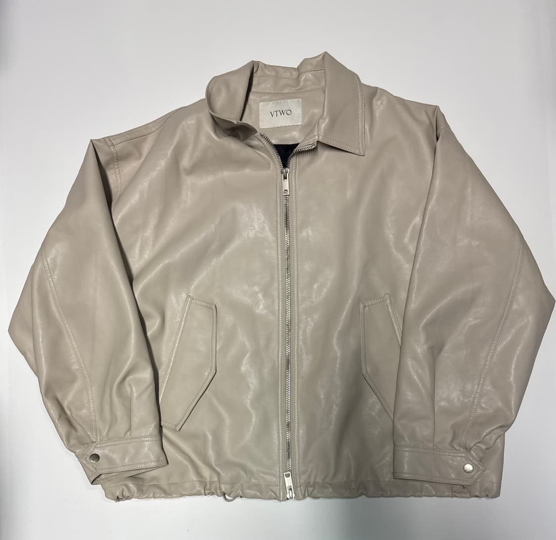 VTWO 브이투 빅 사이즈 페이크 레더 자켓 2XL 상품이미지1