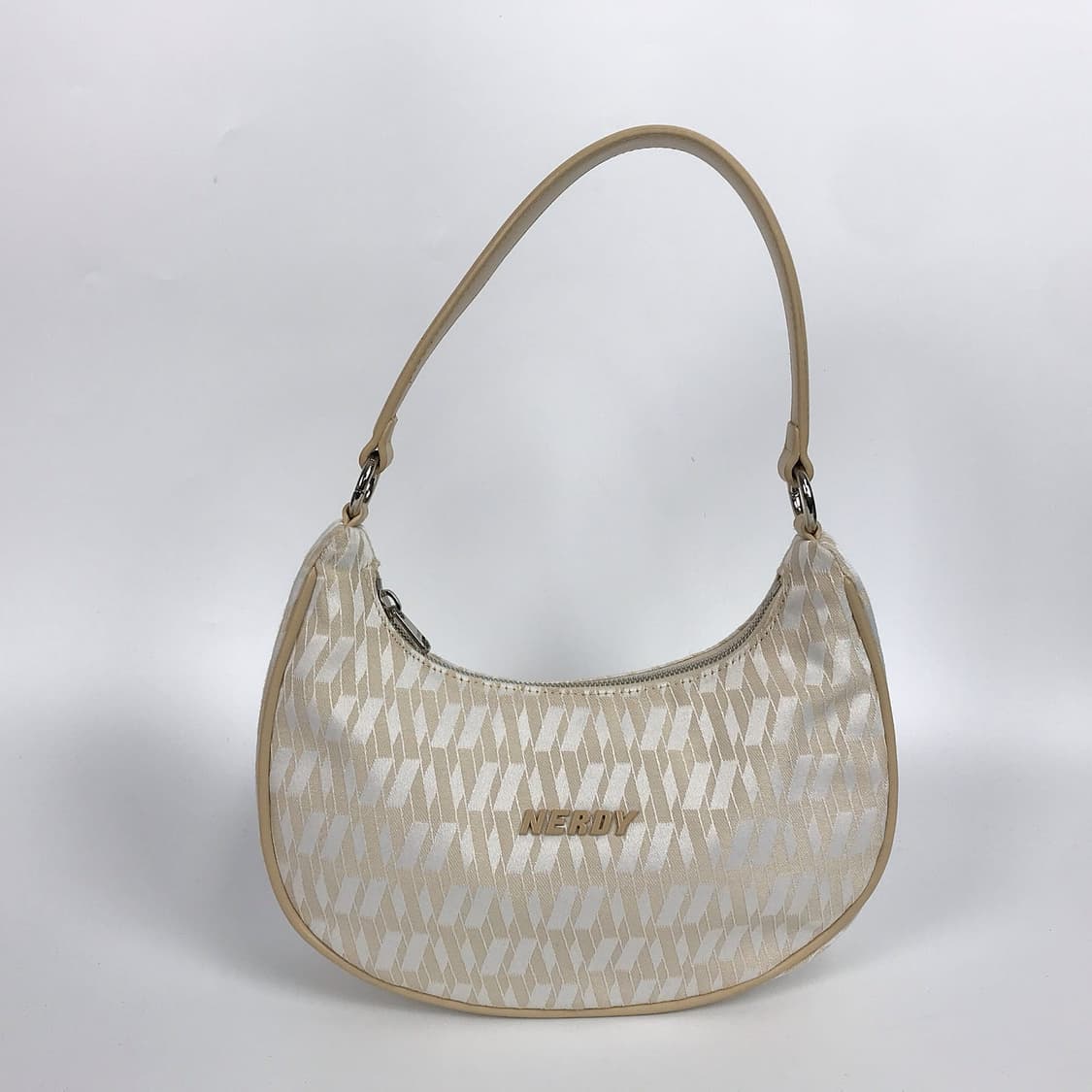 널디 레더 패브릭 호보 숄더백 여성 가방 상품이미지1