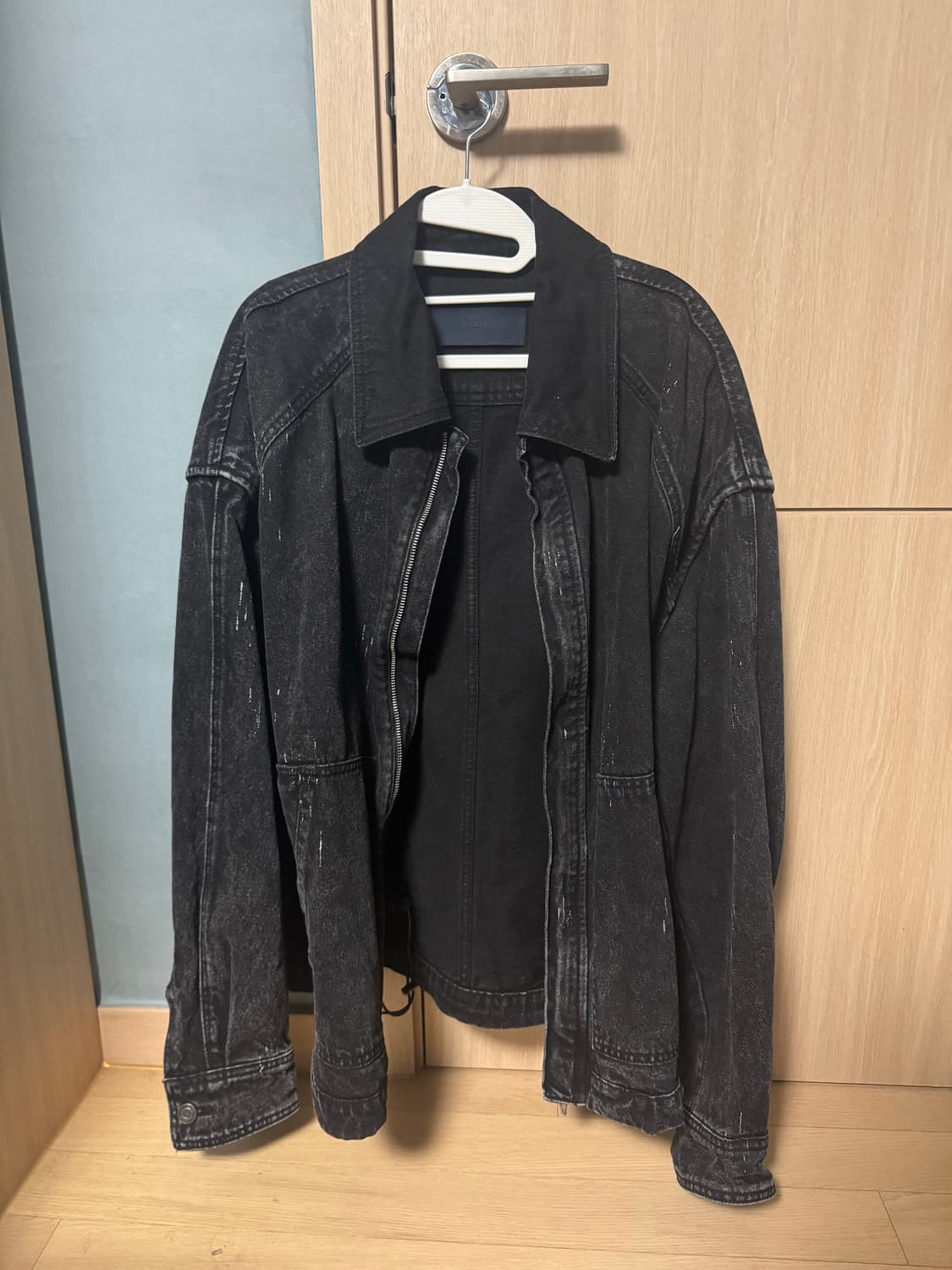 준지 블랙 데님 자켓 상품이미지1