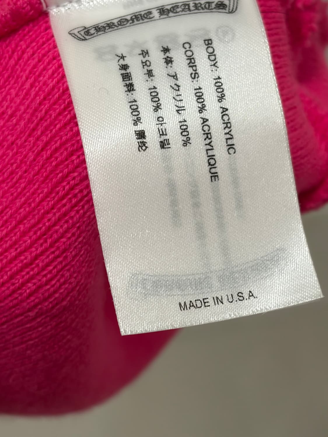 크롬하츠 핑크 비니 상품이미지5