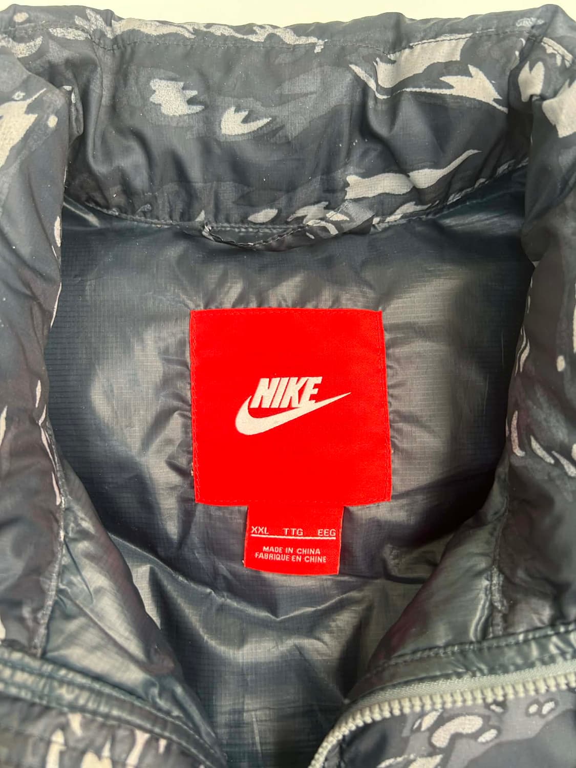 [XXL] 나이키 카모 구스다운 패딩 베스트 상품이미지3