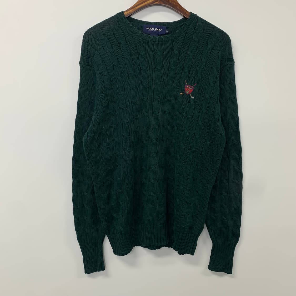 폴로 랄프로렌 딥그린 꽈배기 니트 상품이미지2
