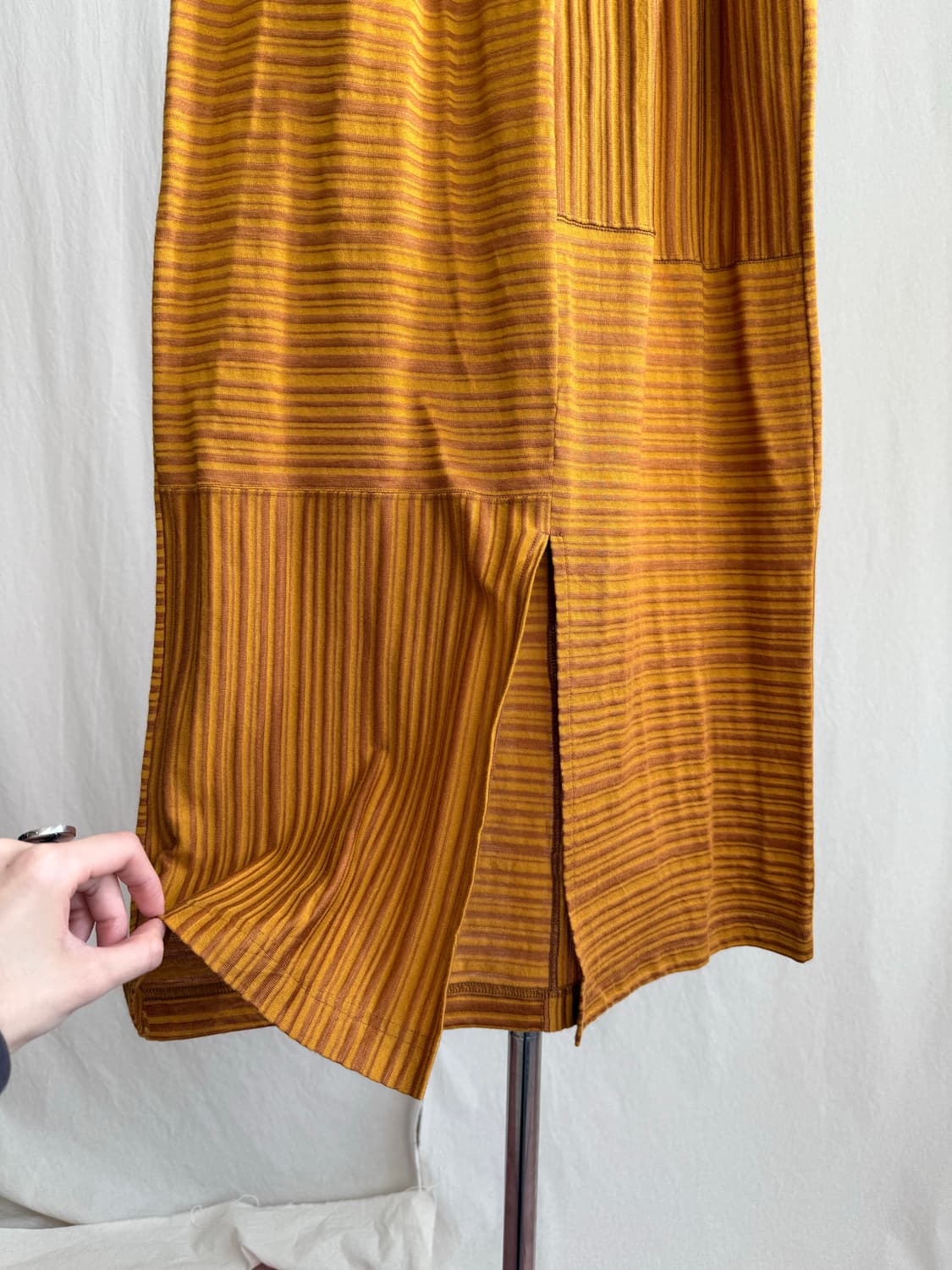 HAI by Issey Miyake 스트라이프 롱 스커트 상품이미지7