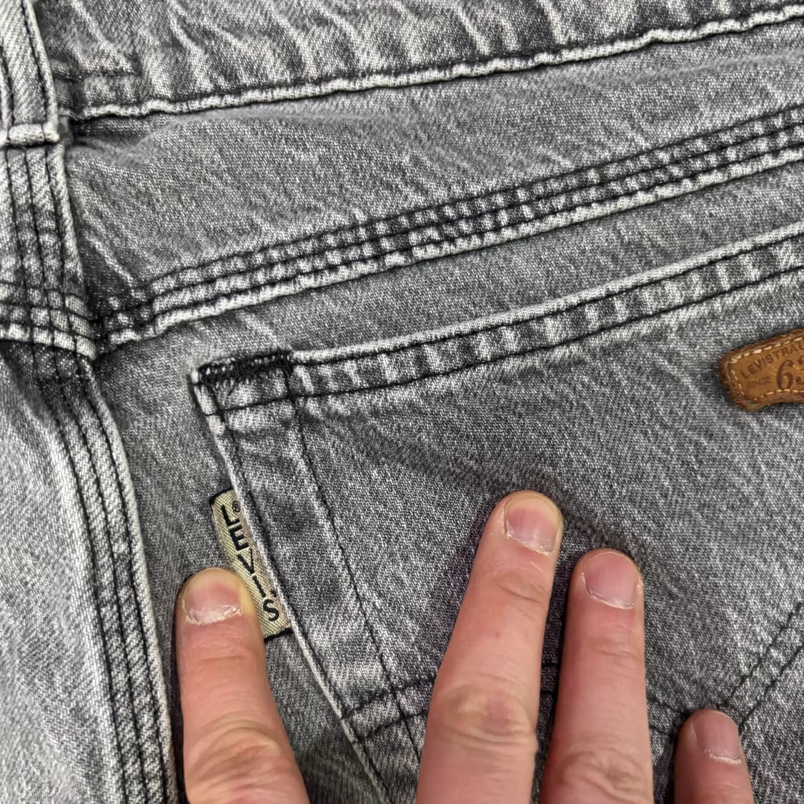 리바이스 636 그레이 데님 팬츠 상품이미지4