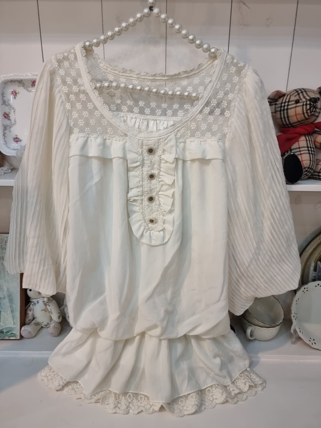 LIZ LISA 리즈리사 클래식 벌룬 레이스 튜닉 상품이미지5