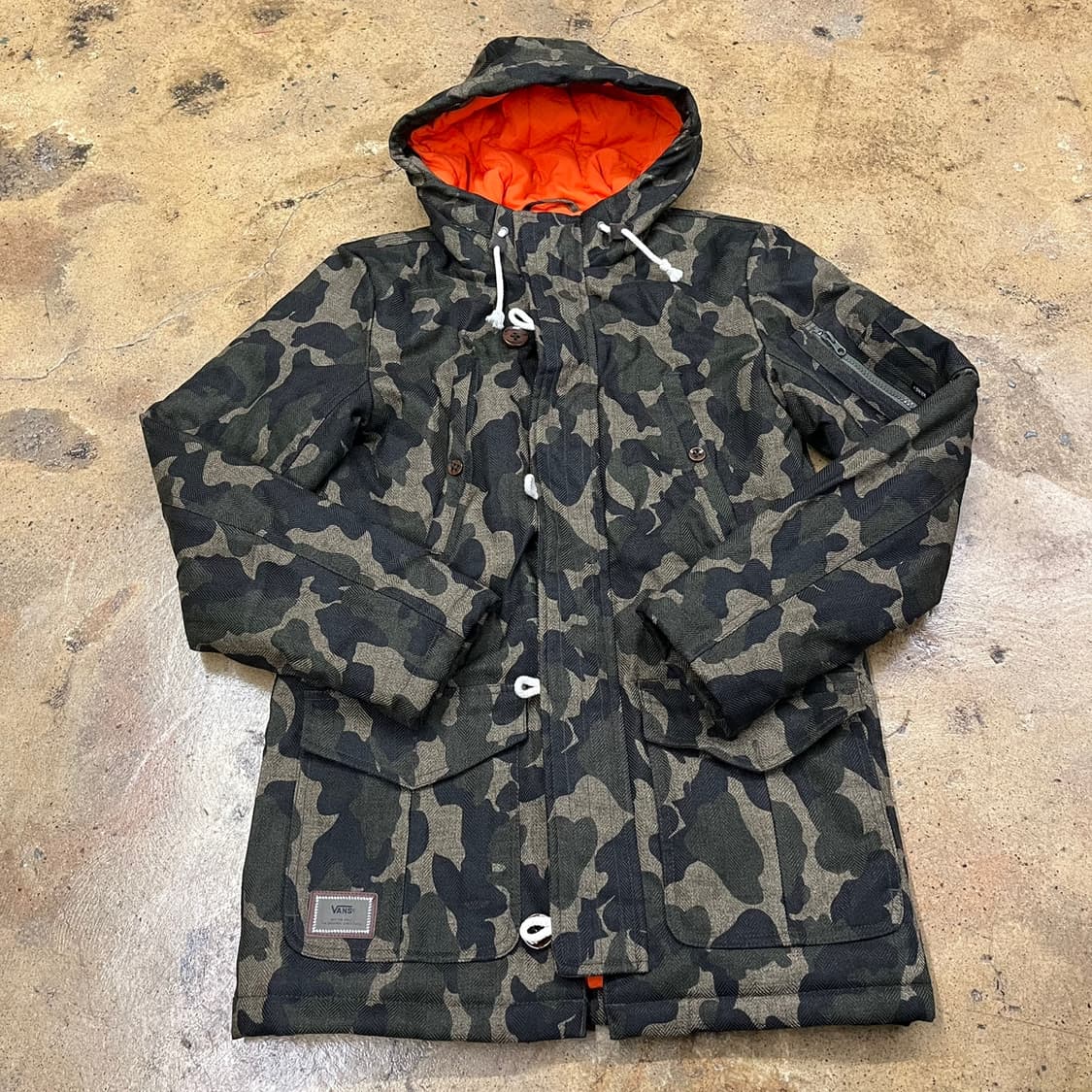 [정품/XS] 반스 카모플라쥬 패딩 코트 자켓 b19 상품이미지2