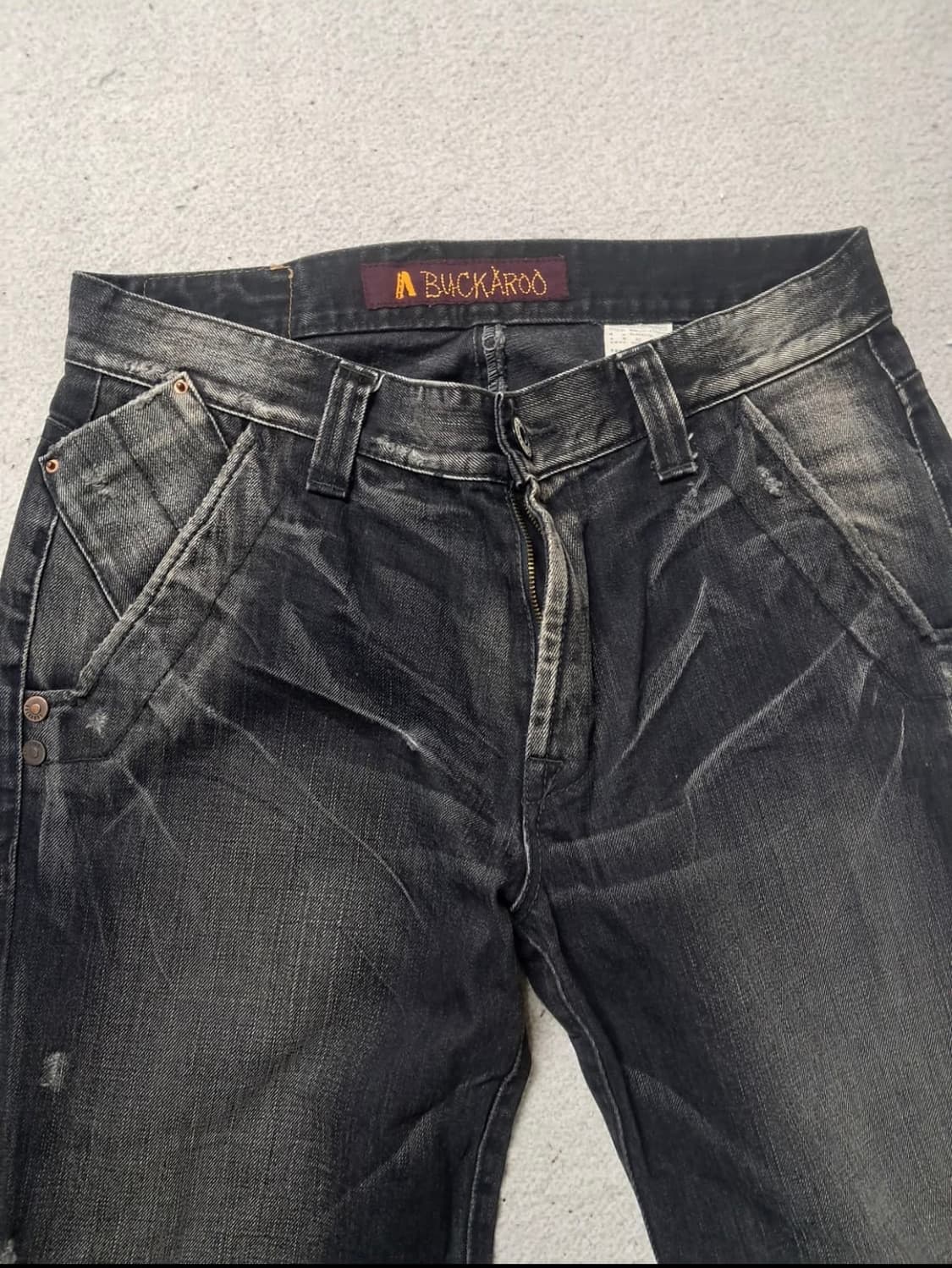 버커루 흑청 부츠컷 데님팬츠 상품이미지2