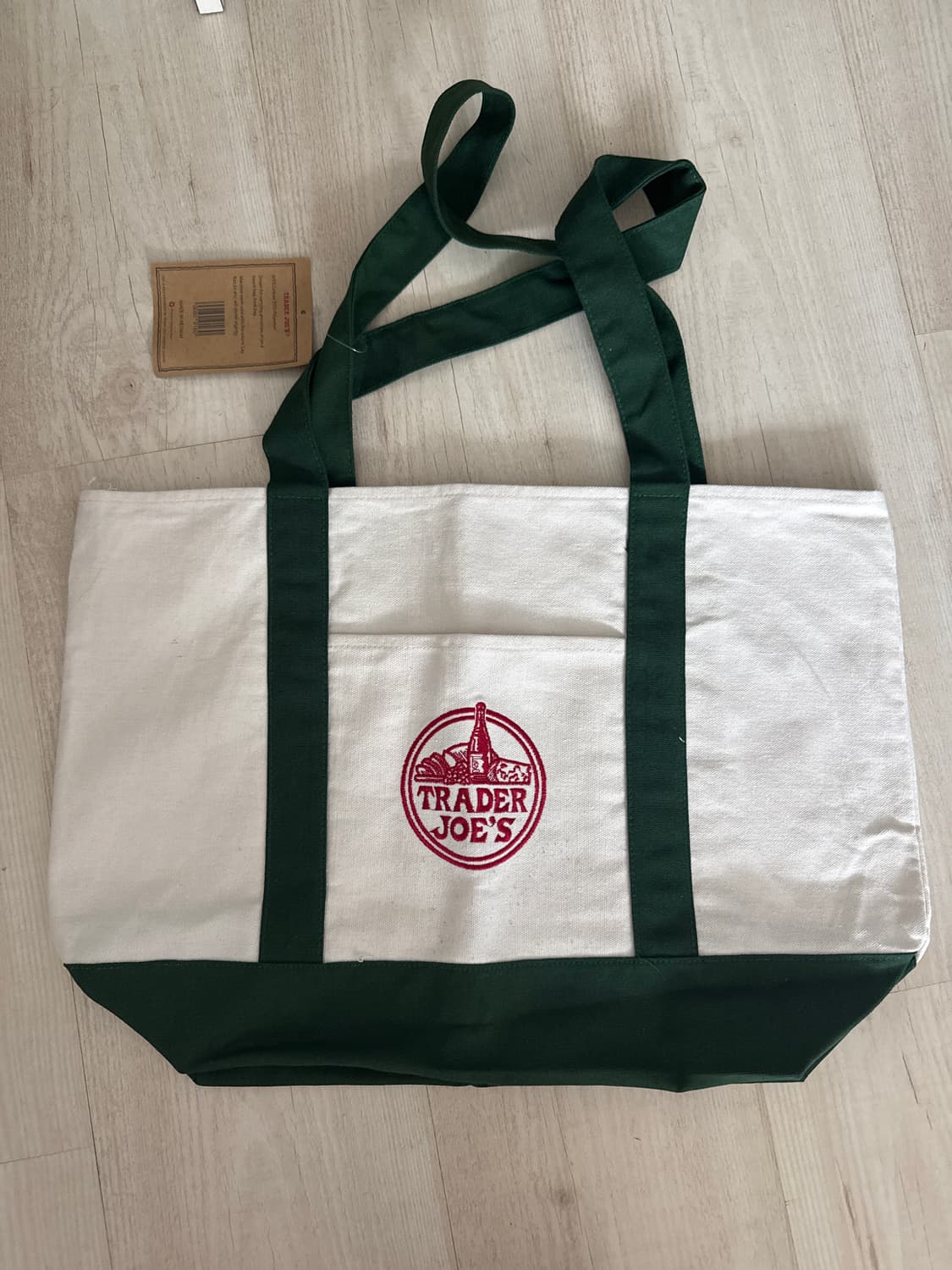 트레이더조 에코백 그린 상품이미지3