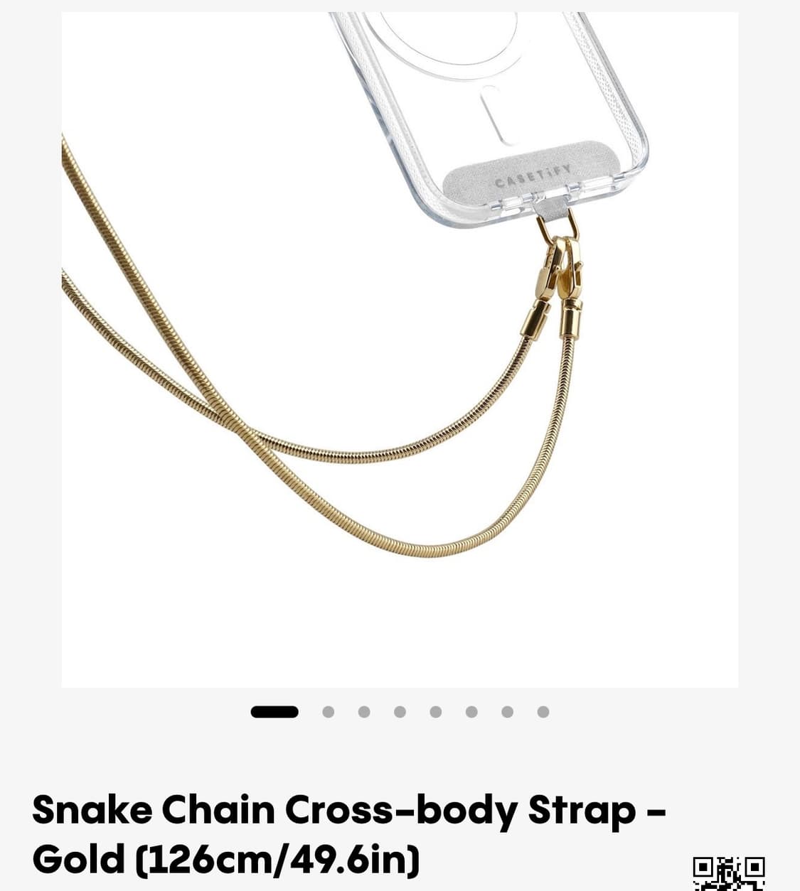 (삽니다) 케이스티파이 스네이크 체인 스트랩 실버색상 상품이미지1